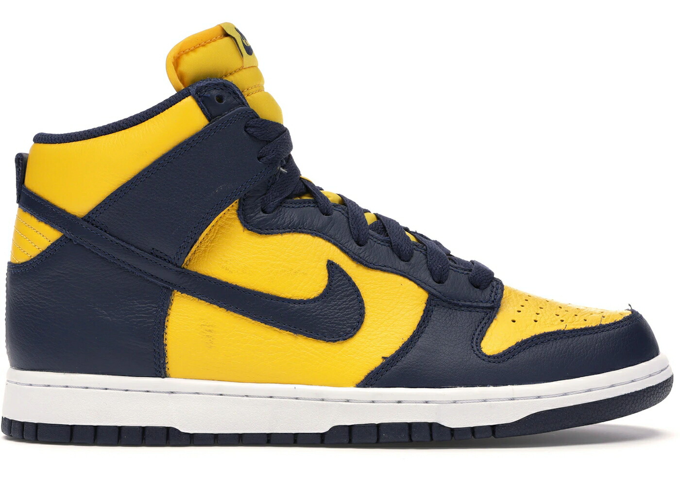 ナイキ ダンク ハイ ミシガン 紺色 ネイビー ダンクハイ スニーカー メンズ NIKE DUNK HIGH MICHIGAN / VARSITY MAIZE MIDNIGHT NAVY