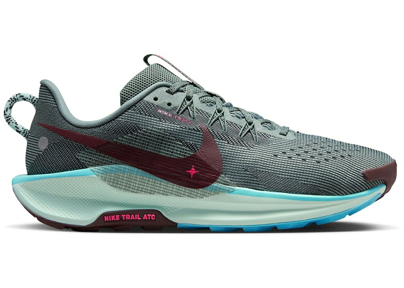 ナイキ リアクト ペガサス 緑 グリーン ワイン色 バーガンディー スニーカー メンズ NIKE REACT PEGASUS TRAIL 5 CLAY GREEN SEAWEED BURGUNDY CRUSH / CLAY GREEN BLEACHED TURQUOISE