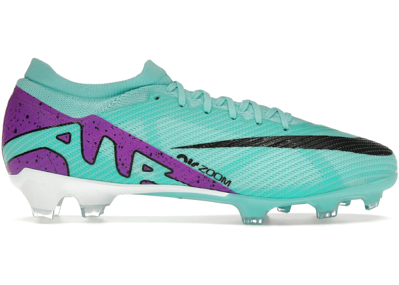 ナイキ ズーム プロ 黒色 ブラック 白色 ホワイト スニーカー メンズ NIKE ZOOM MERCURIAL VAPOR 15 PRO FG PEAK READY PACK / HYPER TURQUOISE BLACK WHITE｜スニケス