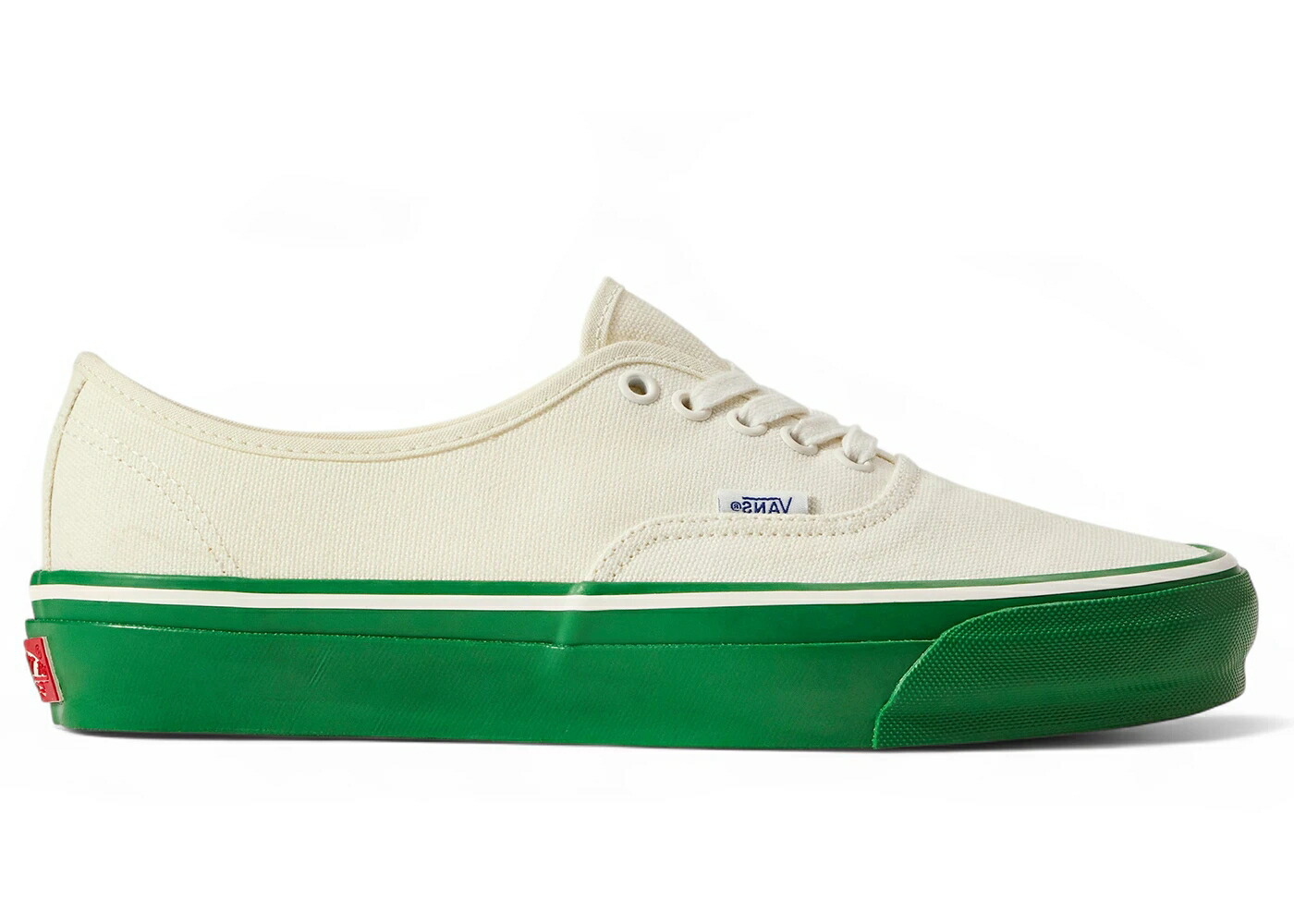 ヴァンズ バンズ プレミアム オーセンティック 白色 ホワイト 緑 グリーン スニーカー メンズ VANS PREMIUM AUTHENTIC WHITE GREEN MIDSOLE / WHITE GREEN