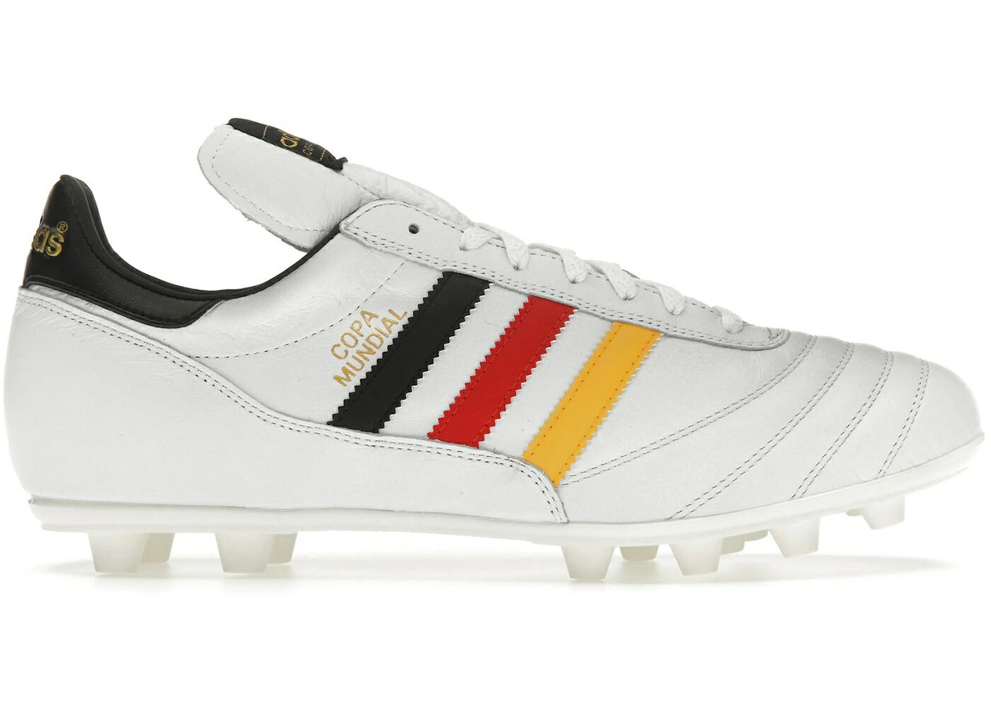 アディダス 白色 ホワイト コア 黒色 ブラック ゴールド スニーカー メンズ ADIDAS GERMANY COPA MUNDIAL FG CLOUD WHITE CORE BLACK GOLD METALLIC / CLOUD WHITE CORE BLACK GOLD
