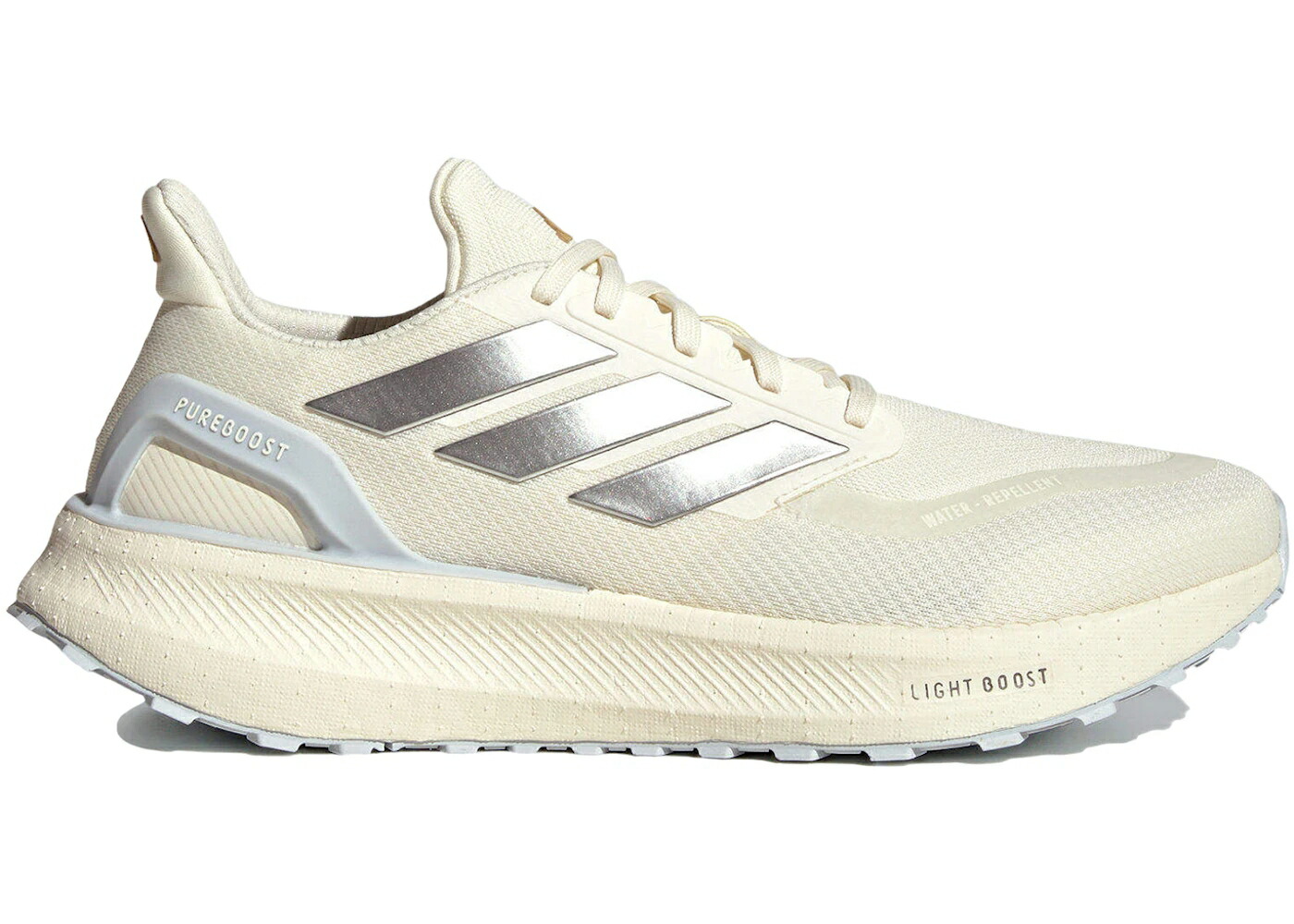 アディダス アイボリー 銀色 シルバー スニーカー メンズ ADIDAS PUREBOOST 5 PALE IVORY METALLIC SILVER / PALE IVORY METALLIC SILVER