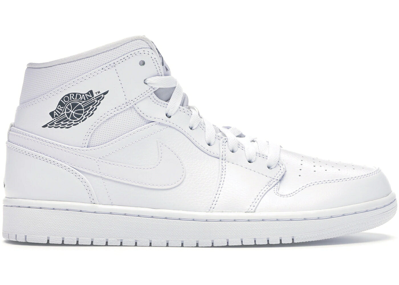 ナイキ ジョーダン ミッド 白いこと 白いこと 冷やりとした 薄墨色 薄墨色 スニーカー メンズ JORDAN 1 RETRO MID WHITE COOL GREY / WHITE COOL GREY WHITE