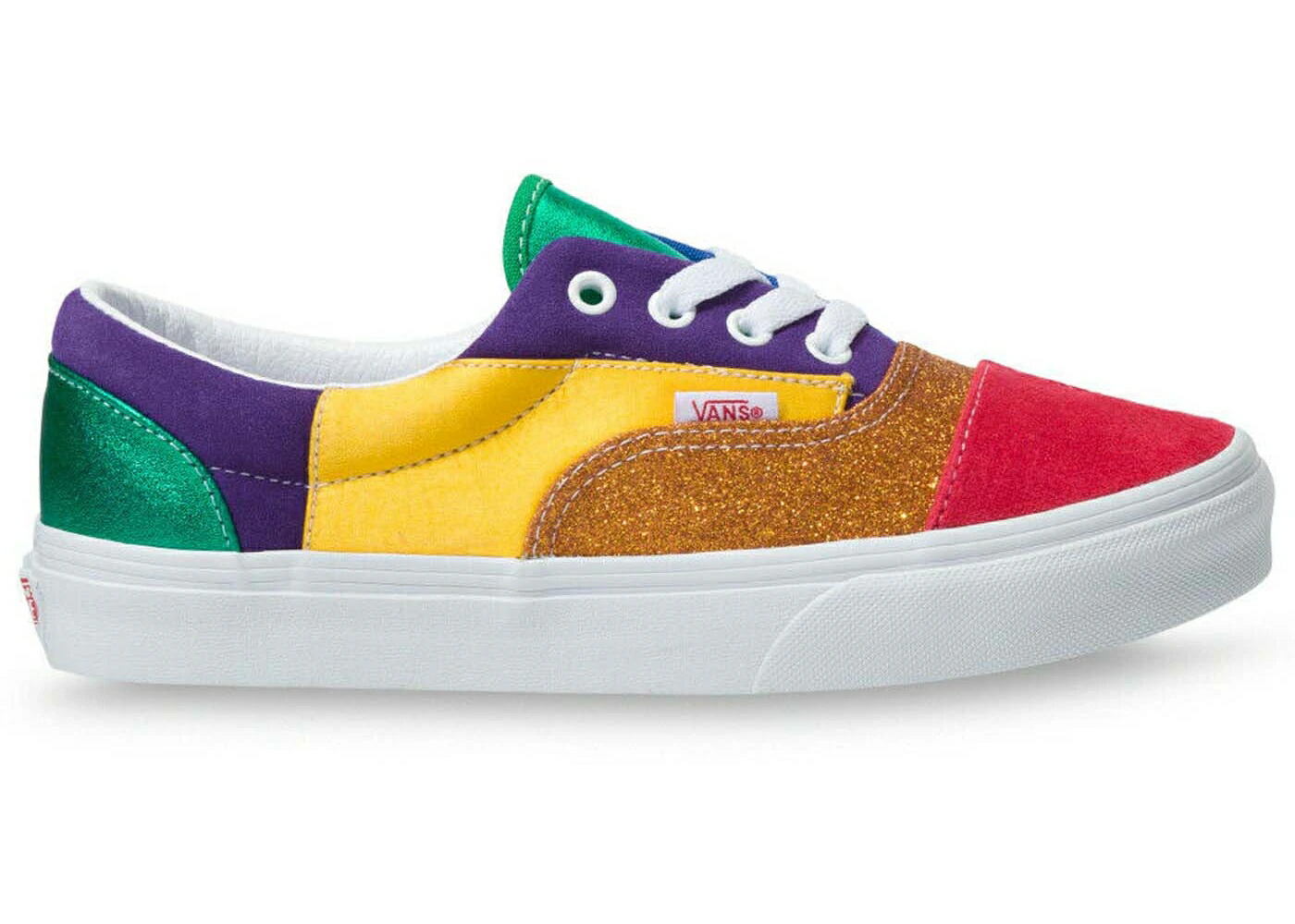 ヴァンズ バンズ 白色 ホワイト スニーカー メンズ VANS ERA PRIDE PATCHWORK / PRIDE PATCHWORK TRUE WHITE｜スニケス