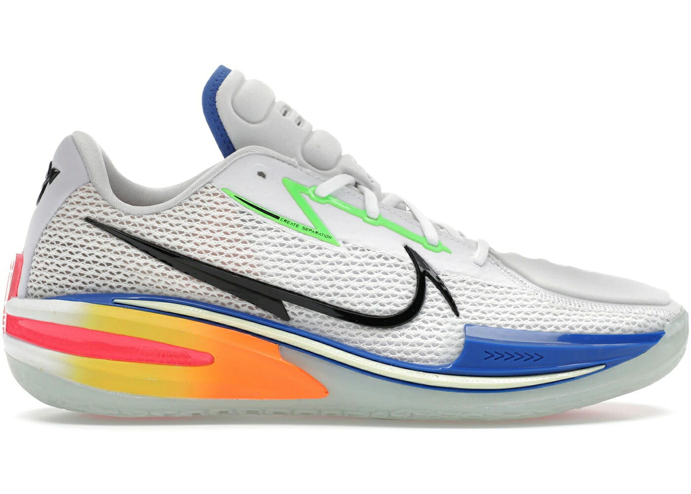 ナイキ ズーム 白色 ホワイト 青色 ブルー 橙 オレンジ 緑 グリーン スニーカー メンズ NIKE AIR ZOOM GT CUT GHOST / WHITE BLUE ORANGE GREEN