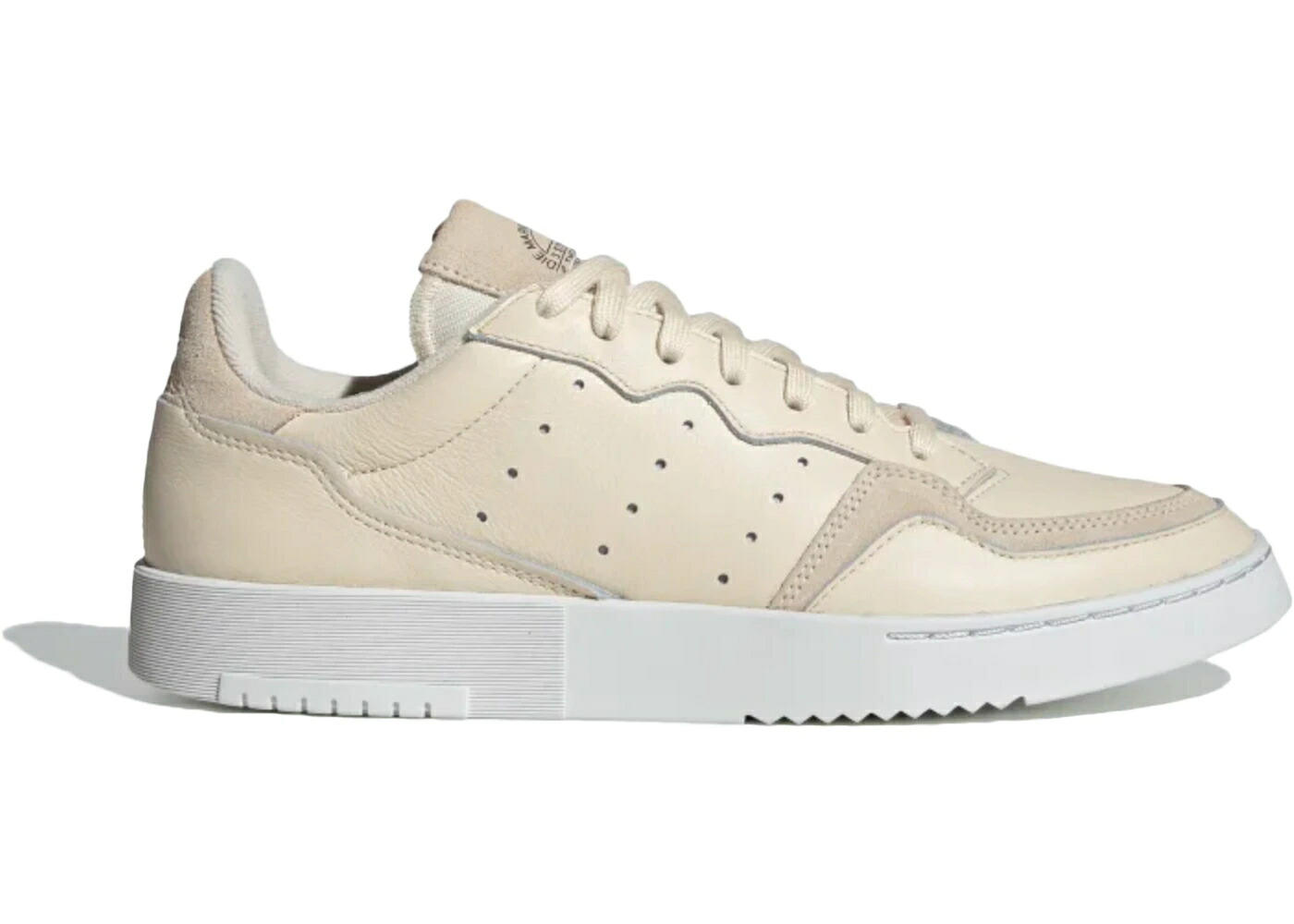 アディダス 白色 ホワイト スニーカー メンズ ADIDAS SUPERCOURT RAW WHITE / RAW WHITE RAW WHITE CRYSTAL｜スニケス