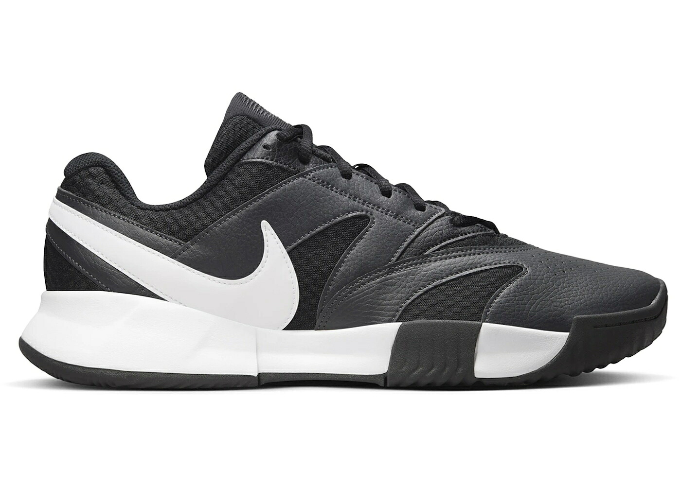 ナイキ コート ライト 黒色 ブラック 白色 ホワイト スニーカー メンズ NIKE COURT LITE 4 BLACK WHITE / BLACK ANTHRACITE WHITE｜スニケス