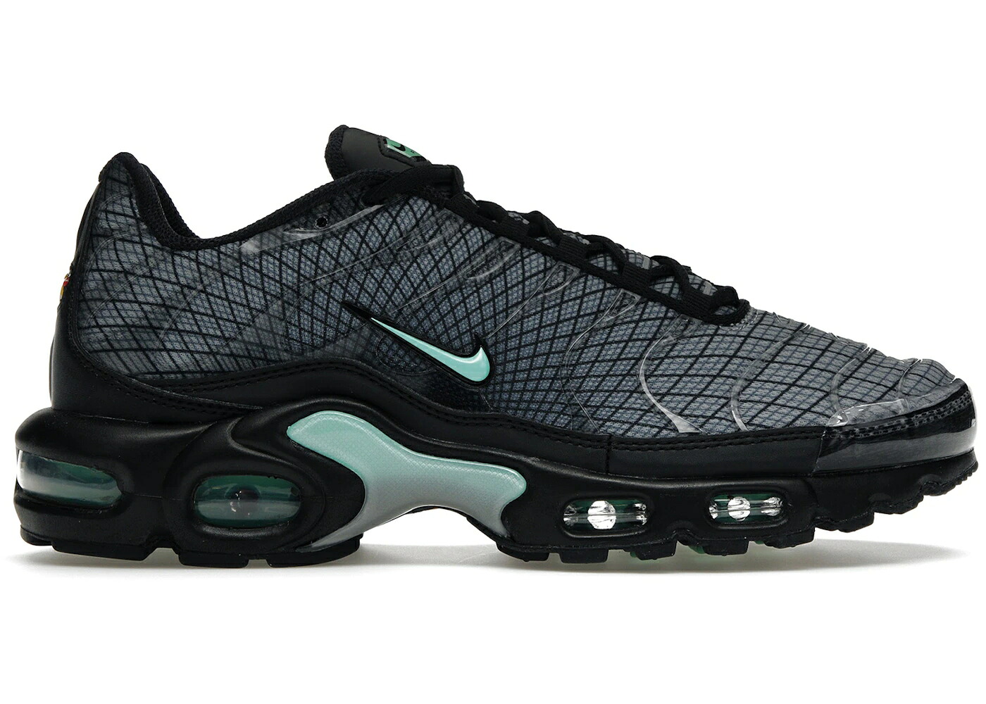 ナイキ マックス 灰色 グレー 黒色 ブラック エアマックスプラス スニーカー メンズ NIKE AIR MAX PLUS SPIROGRAPH / LIGHT SMOKE GREY BLACK IRON GREY