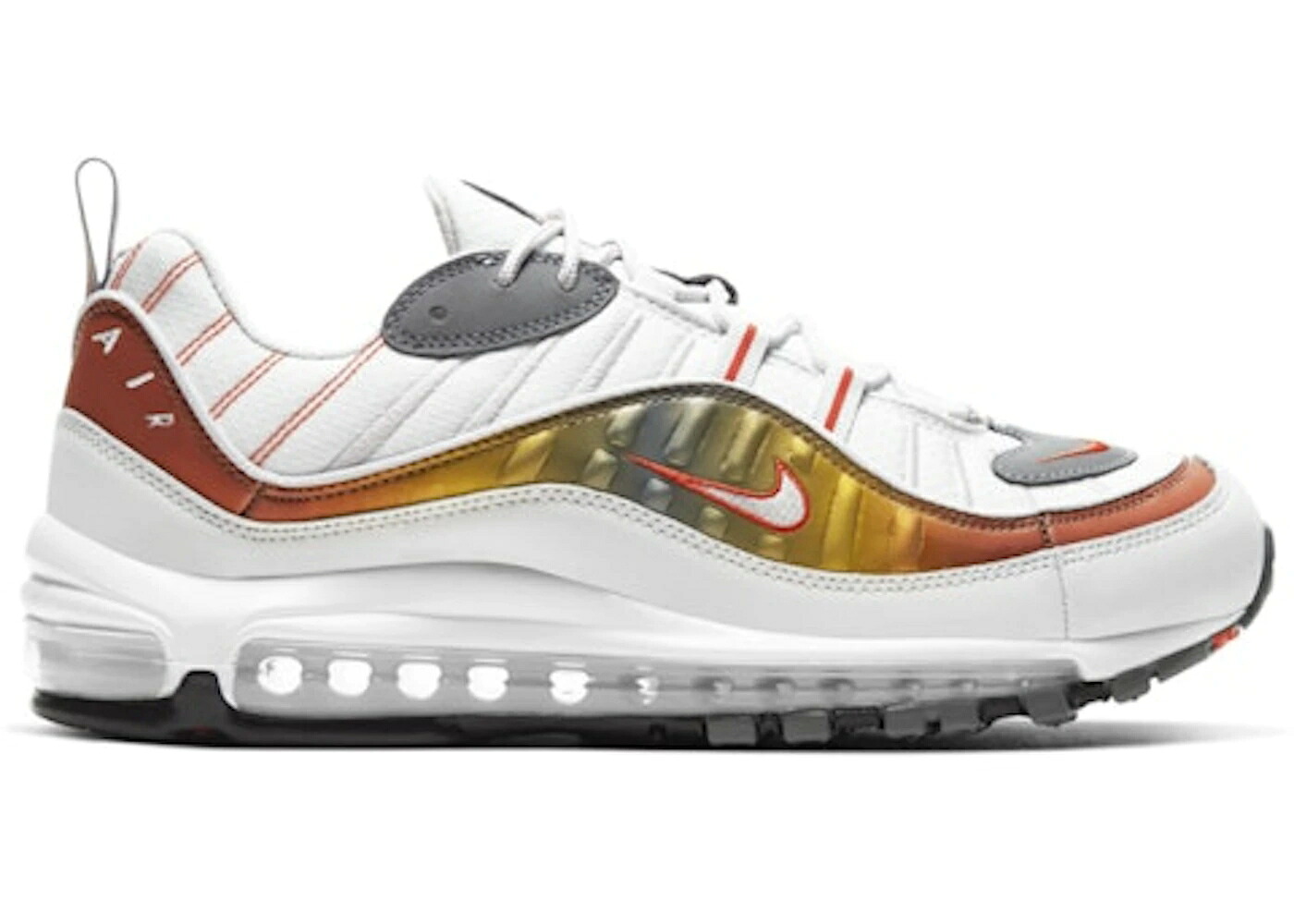 ナイキ マックス 灰色 グレー チーム 橙 オレンジ エアマックス スニーカー メンズ NIKE AIR MAX 98 SE VAST GREY / VAST GREY TEAM ORANGE SMOKE GREY