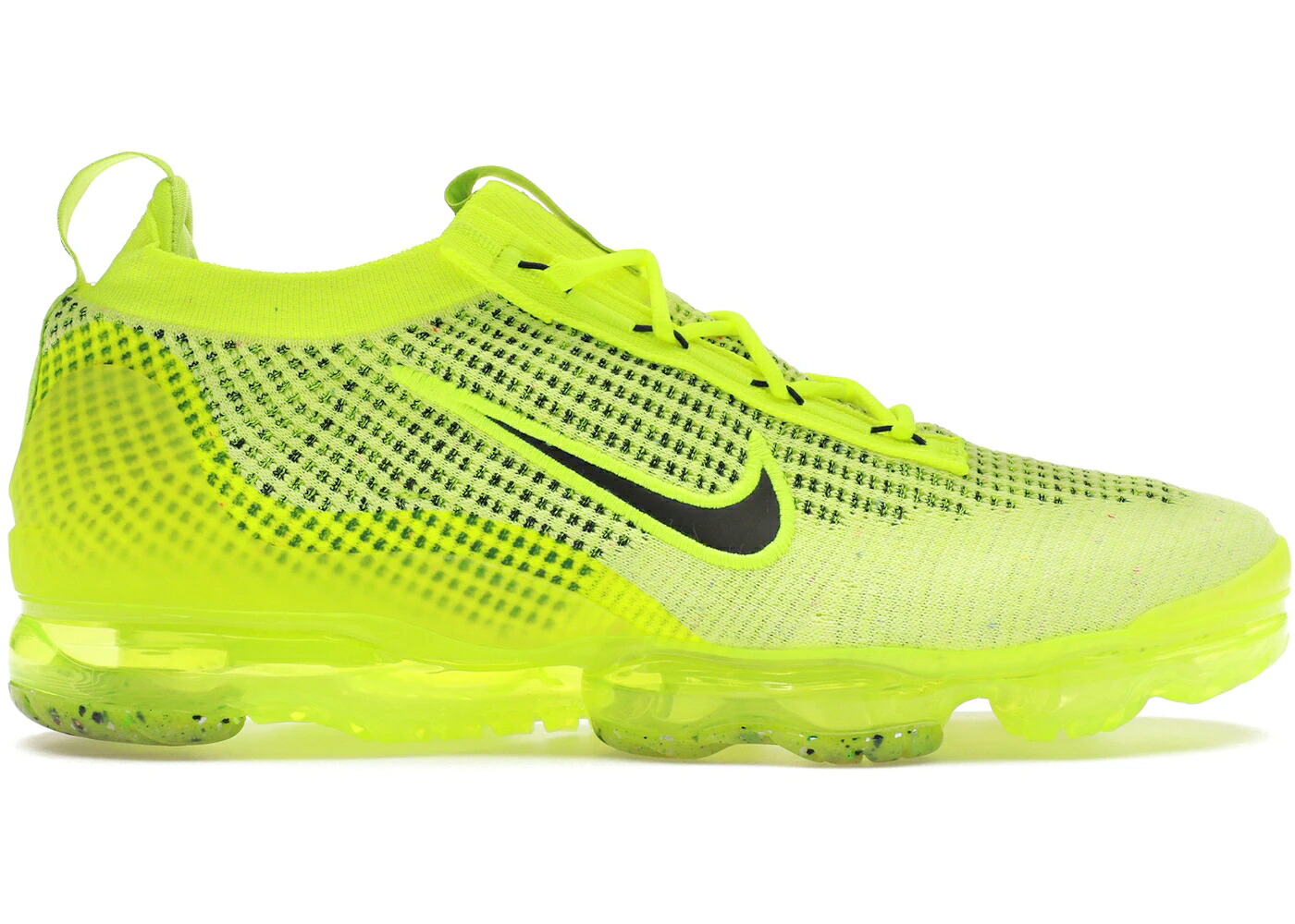 ナイキ フライニット 黒色 ブラック エアヴェイパーマックス スニーカー メンズ NIKE AIR VAPORMAX 2021 FLYKNIT VOLT BLACK / VOLT BLACK