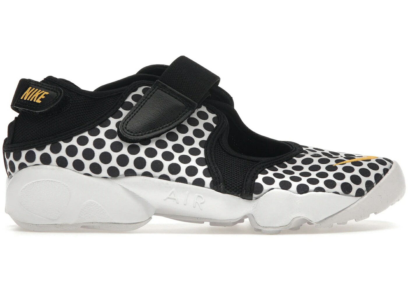 ナイキ リフト 黒色 ブラック 白色 ホワイト 橙 オレンジ レーザー エア WOMEN スニーカー レディース NIKE AIR RIFT BREEZE POLKA DOT BLACK WHITE ORANGE (WOMEN) / BLACK LASER ORANGE WHITE