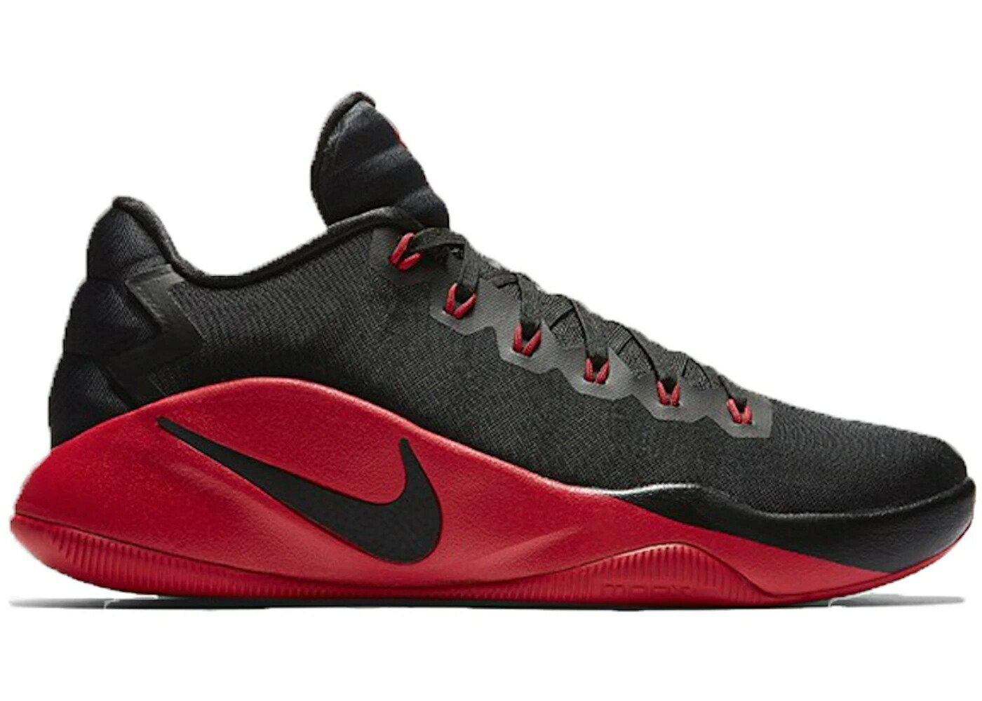 ナイキ ハイパーダンク 黒色 ブラック 赤 レッド スニーカー メンズ NIKE HYPERDUNK 2016 LOW BLACK RED / BLACK RED