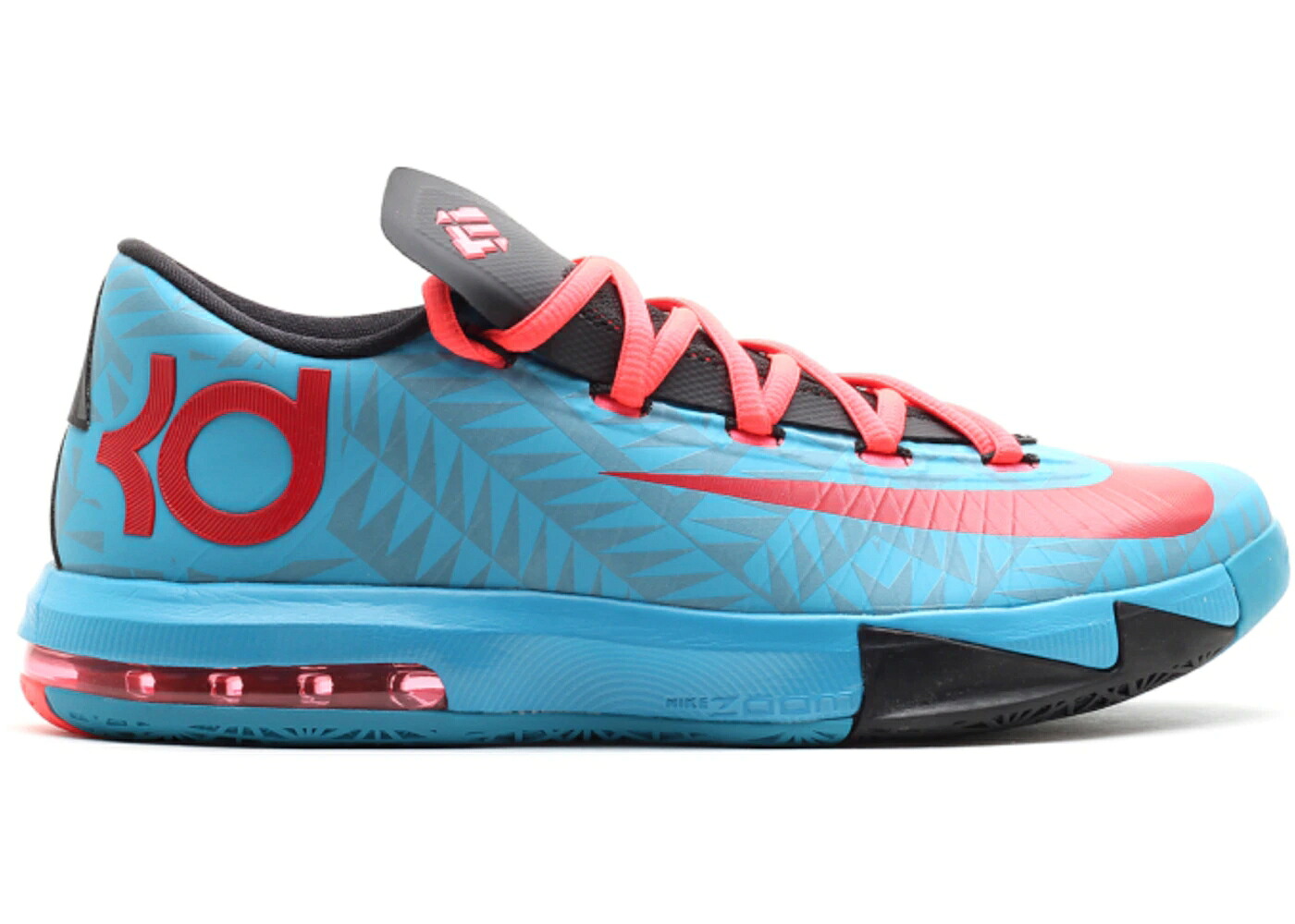 ナイキ 赤 レッド スニーカー メンズ NIKE KD 6 N7 / DARK TURQUOISE UNIVERSITY RED