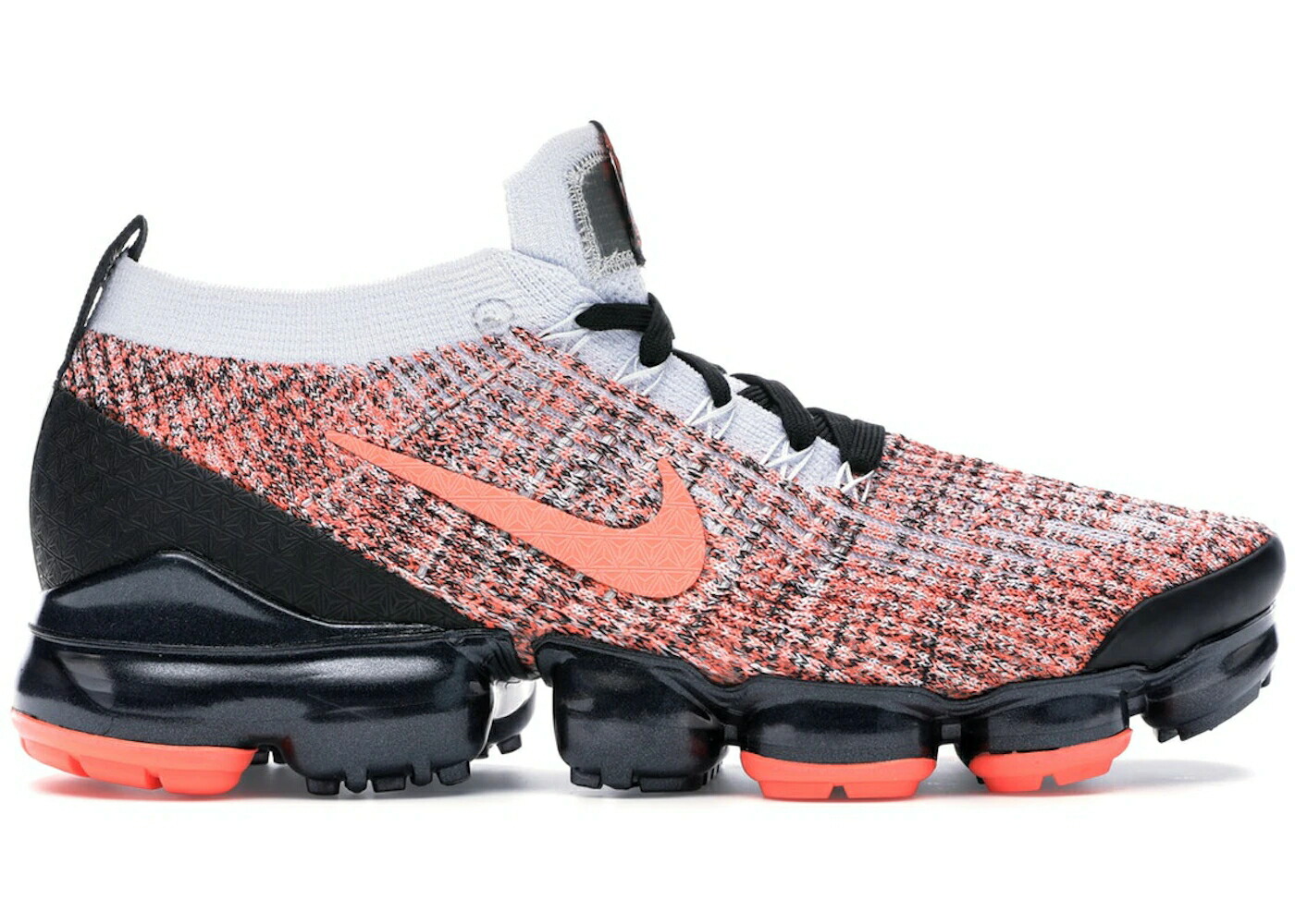 ナイキ 飛球編み物 純一無雑 プラチナム エアヴェイパーマックス スニーカー メンズ NIKE AIR VAPORMAX FLYKNIT 3 BRIGHT MANGO PURE PLATINUM / BRIGHT MANGO BRIGHT MANGO PURE