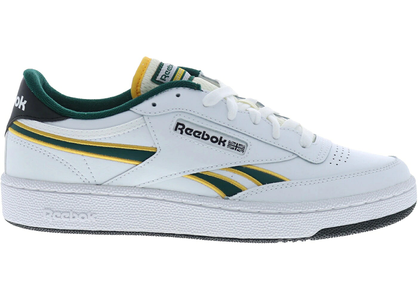 リーボック 野球クラブ 白いこと 白いこと ゴールド 緑 緑であること スニーカー メンズ REEBOK CLUB C REVENGE WHITE FIERCE GOLD GREEN / WHITE FIERCE GOLD COLLEGIATE