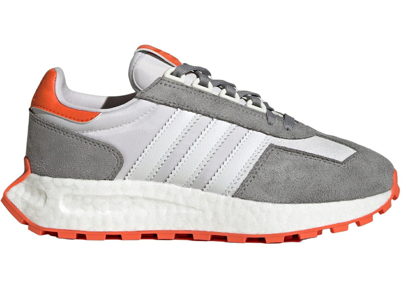 アディダス 灰色 グレー 白色 ホワイト インパクト 橙 オレンジ WOMEN'S スニーカー レディース ADIDAS RETROPY E5 DASH GREY CLOUD WHITE SEMI IMPACT ORANGE (WOMEN'S) / DASH GREY CLOUD WHITE SEMI