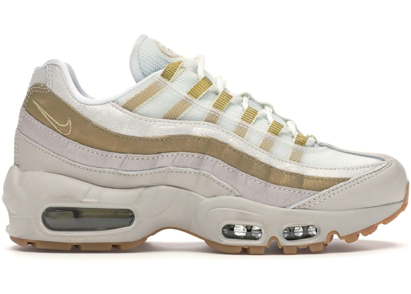 ナイキ マックス 砂色 砂子 ゴールド 白いこと 白いこと エア湖マックス WOMEN\u0027S スニーカー レディース NIKE AIR MAX 95 DESERT SAND METALLIC GOLD (WOMEN\u0027S) / DESERT SAND SUMMIT WHITE GUM