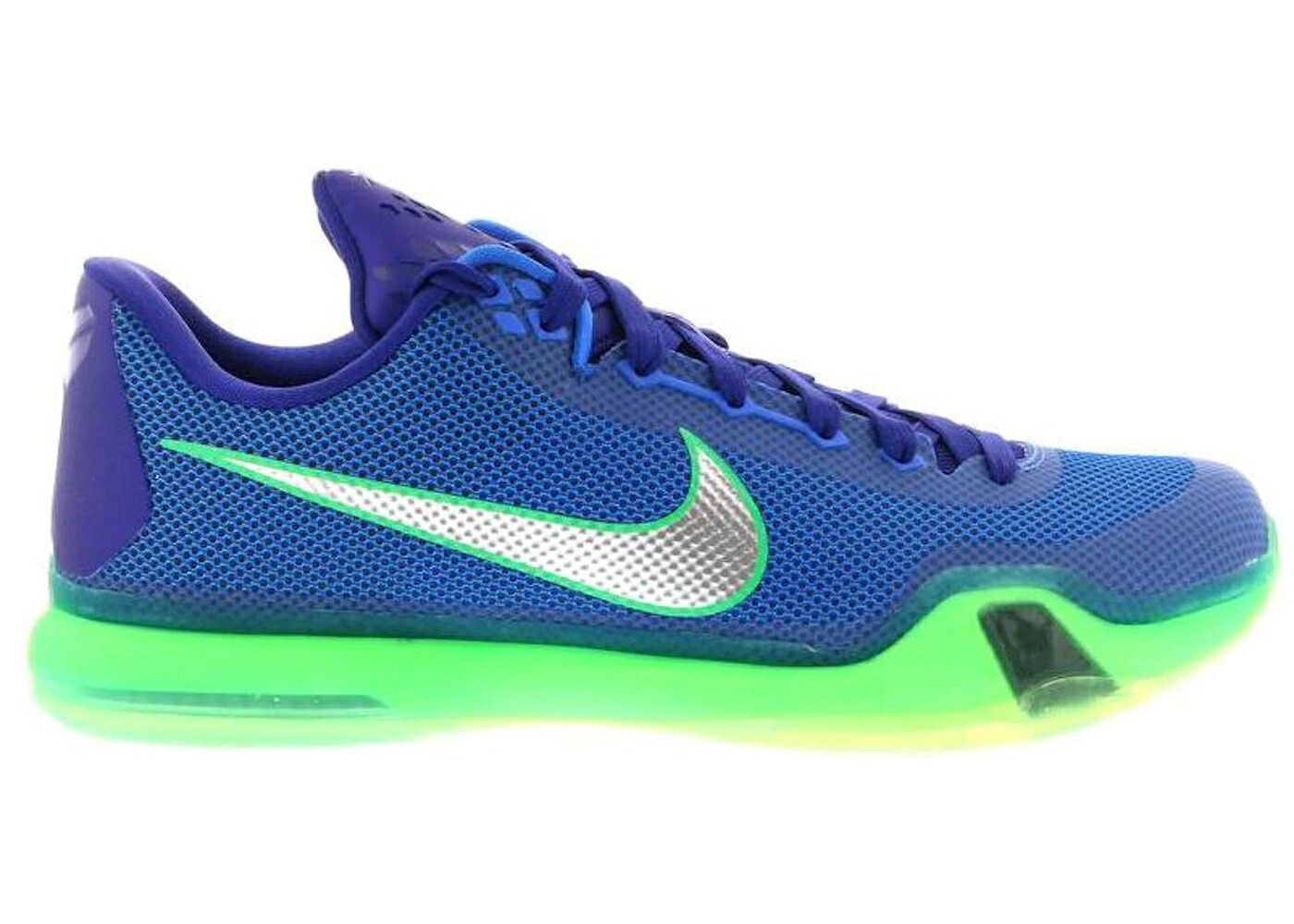 ナイキ コービー シティ 緑 緑であること ぼうぜん自失 ディープ 青味 青色 スニーカー メンズ NIKE KOBE 10 EMERALD CITY / SOAR GREEN SHOCK DEEP ROYAL BLUE