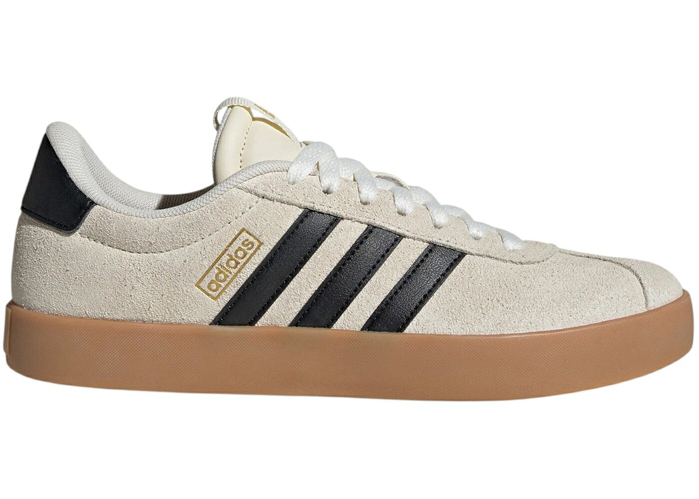 アディダス コート クリーム 白色 ホワイト 黒色 ブラック ゴールド コア 3.0 WOMEN'S スニーカー レディース ADIDAS VL COURT CREAM WHITE BLACK GOLD (WOMEN'S) / CREAM WHITE CORE BLACK GOLD