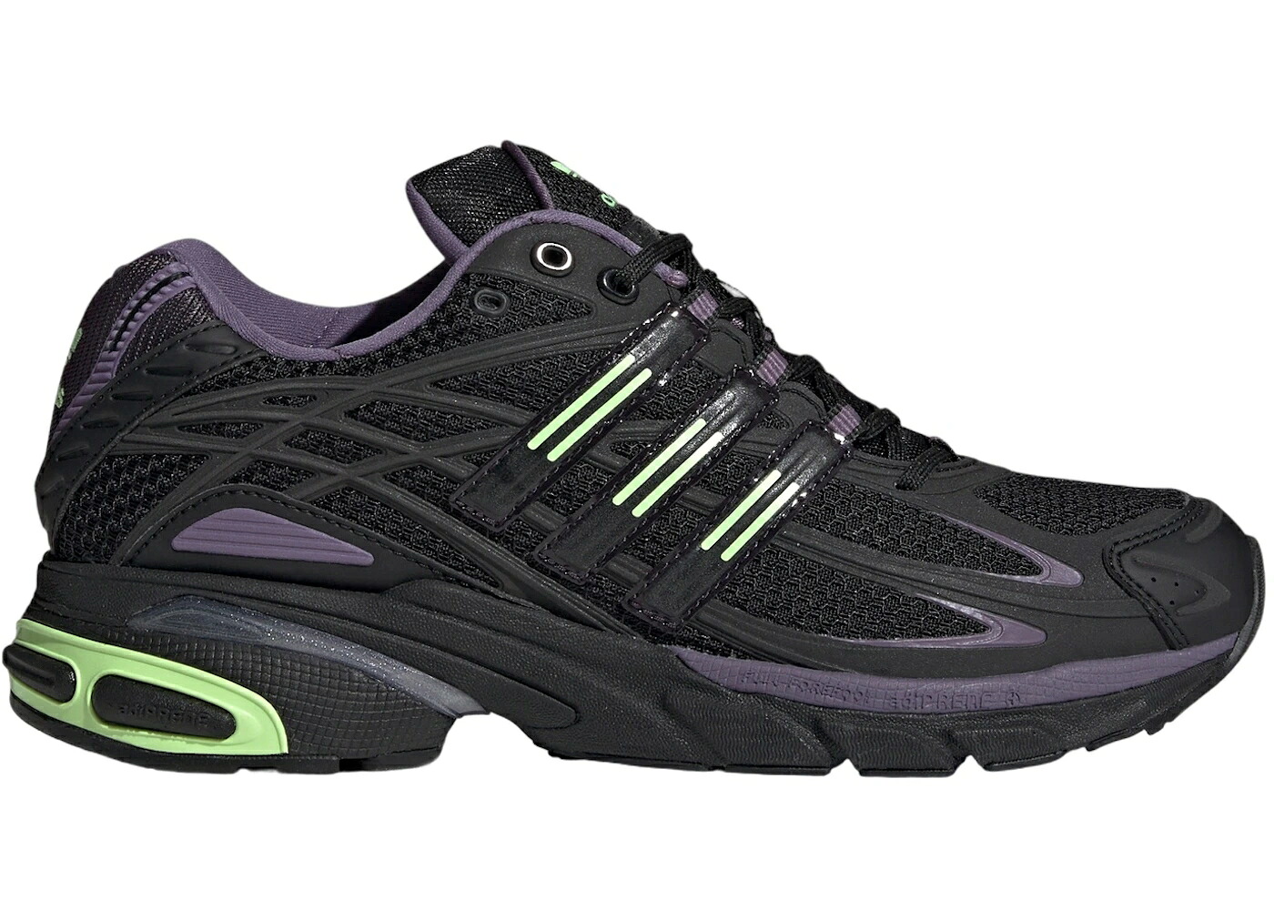 アディダス コア 黒色 ブラック 緑 グリーン WOMEN'S スニーカー レディース ADIDAS ADISTAR CUSHION CORE BLACK AURORA GREEN SPARK (WOMEN'S) / CORE BLACK AURORA BLACK GREEN