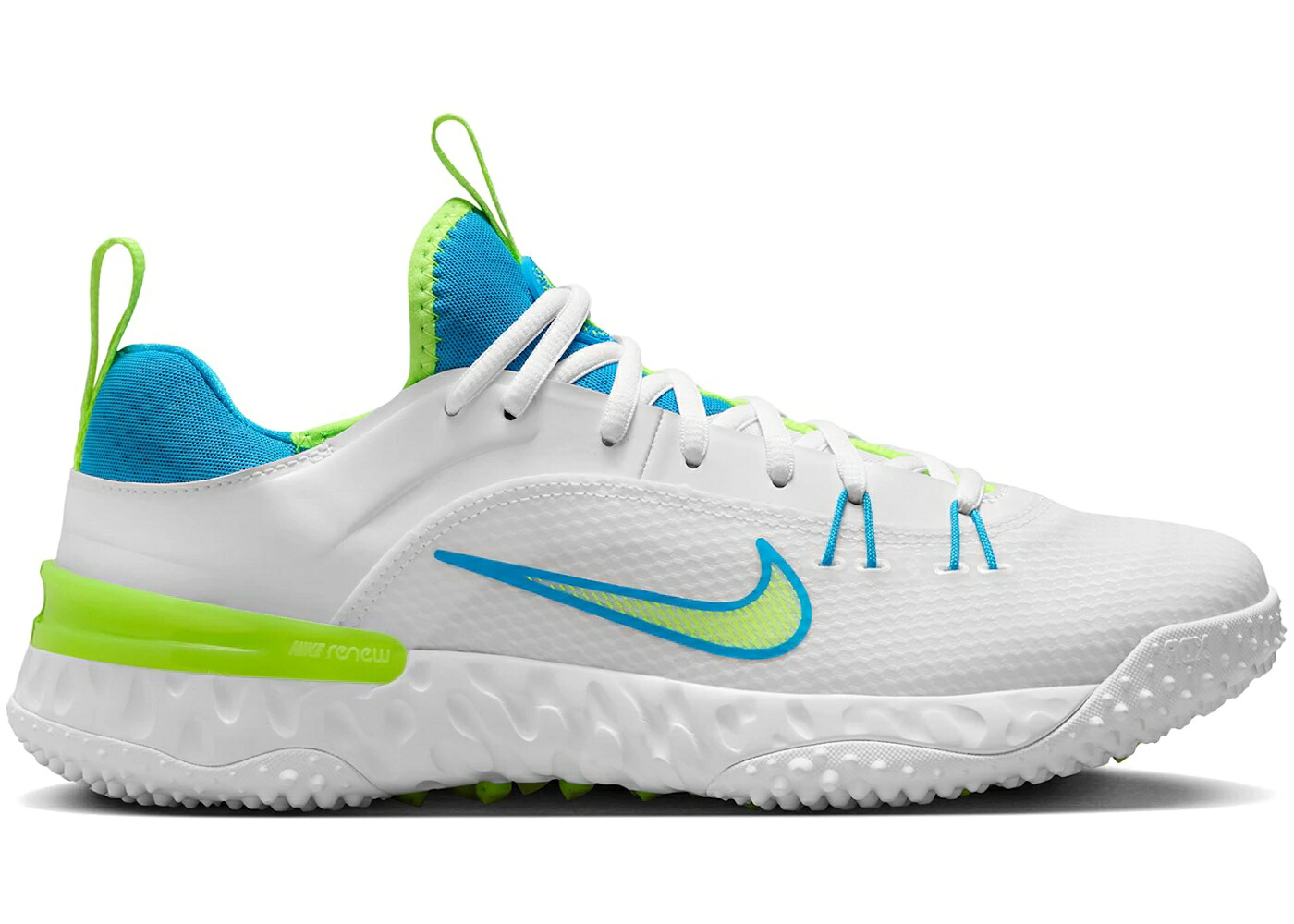 ナイキ ハラチ エリート 白いこと 白いこと 青み 青色 スニーカー メンズ NIKE HUARACHE 9 ELITE TF LAX SE WHITE VOLT VIVID BLUE / WHITE WHITE VOLT VIVID BLUE