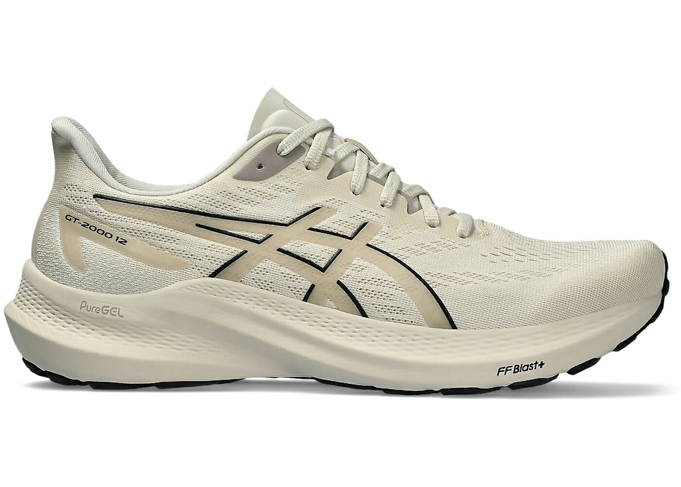 アシックス 黒色 ブラック スニーカー メンズ ASICS GT-2000 12 OATMEAL BLACK / OATMEAL BLACK