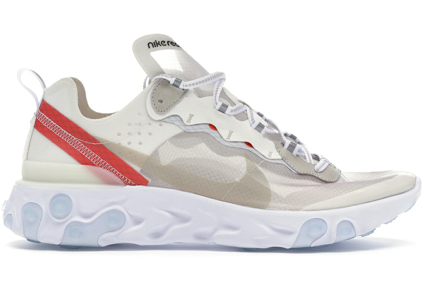 ナイキ リアクト エレメント 白色 ホワイト ラッシュ スニーカー メンズ NIKE REACT ELEMENT 87 SAIL LIGHT BONE / SAIL LIGHT BONE WHITE RUSH