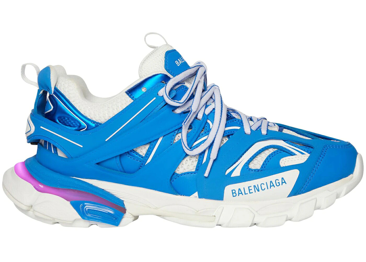バレンシアガ トラック 青色 ブルー 白色 ホワイト スニーカー メンズ BALENCIAGA TRACK LED BLUE / BLUE WHITE