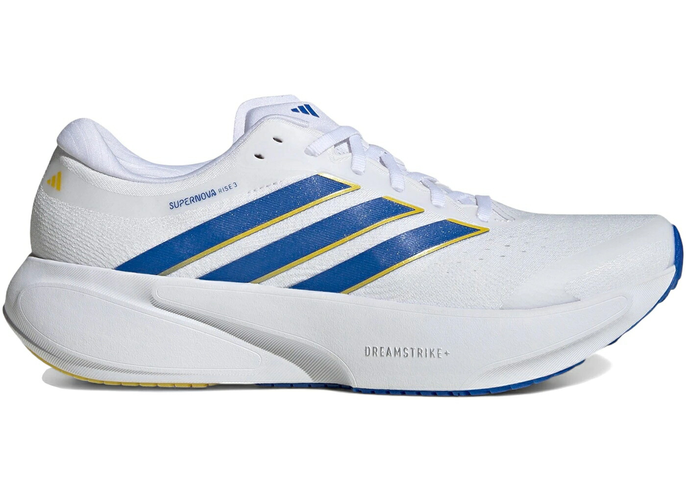 アディダス スーパーノバ ノヴァ ライズ 白色 ホワイト 青色 ブルー 黄色 イエロー スニーカー メンズ ADIDAS SUPERNOVA RISE 3 CLOUD WHITE BLUE YELLOW / CLOUD WHITE BLUE YELLOW