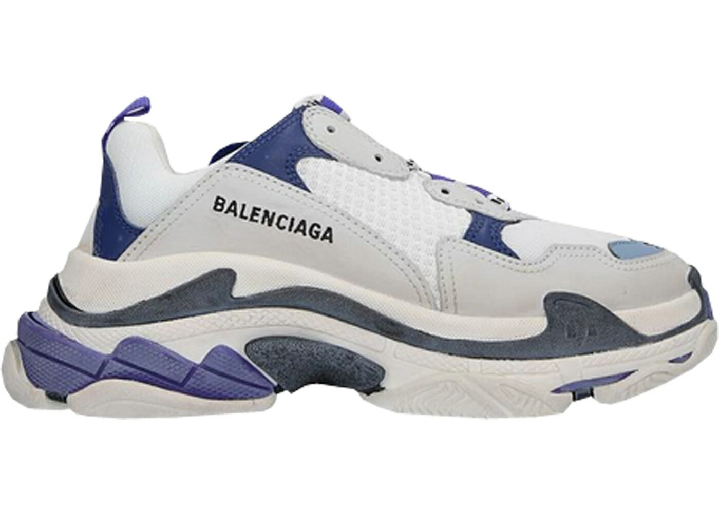 バレンシアガ 白色 ホワイト 紫 パープル WOMEN スニーカー レディース BALENCIAGA TRIPLE S WHITE PURPLE (WOMEN) / WHITE PURPLE