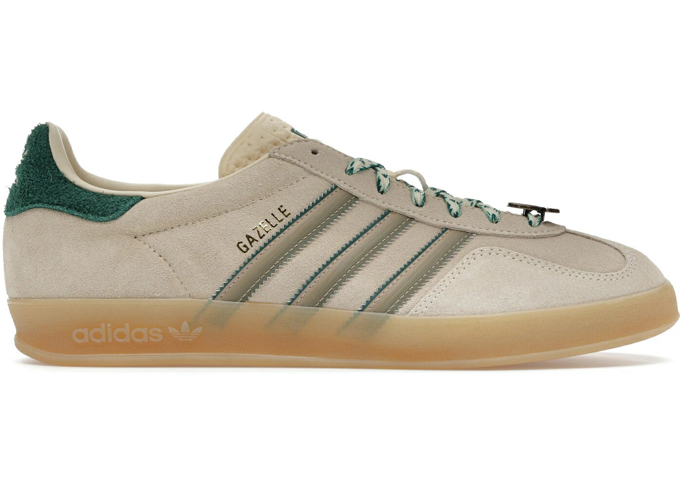 アディダス ガゼル 靴 スニーカー 白色 ホワイト 灰色 グレー 緑 グリーン メンズ ADIDAS GAZELLE SNEAKER JUNKIES CLAM CHOWDER / WHITE GREY GREEN