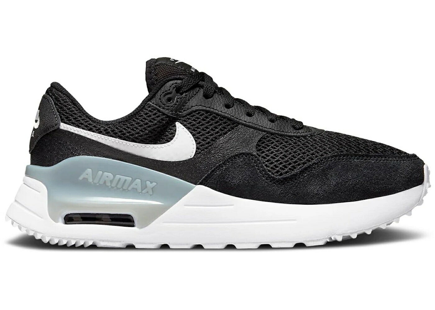 ナイキ マックス 黒色 ブラック 灰色 グレー 白色 ホワイト エアマックス WOMEN'S スニーカー レディース NIKE AIR MAX SYSTM BLACK WOLF GREY (WOMEN'S) / BLACK WOLF GREY WHITE
