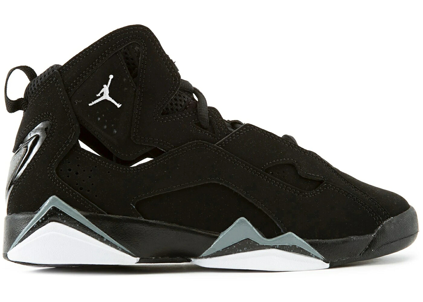 ナイキ ジョーダン フライト 黒色 ブラック 銀色 シルバー 白色 ホワイト トゥルーフライト ジュニア キッズ JORDAN TRUE FLIGHT BLACK METALLIC SILVER (GS) / BLACK WHITE METALLIC SILVER ベビー マタニテ｜スニケス