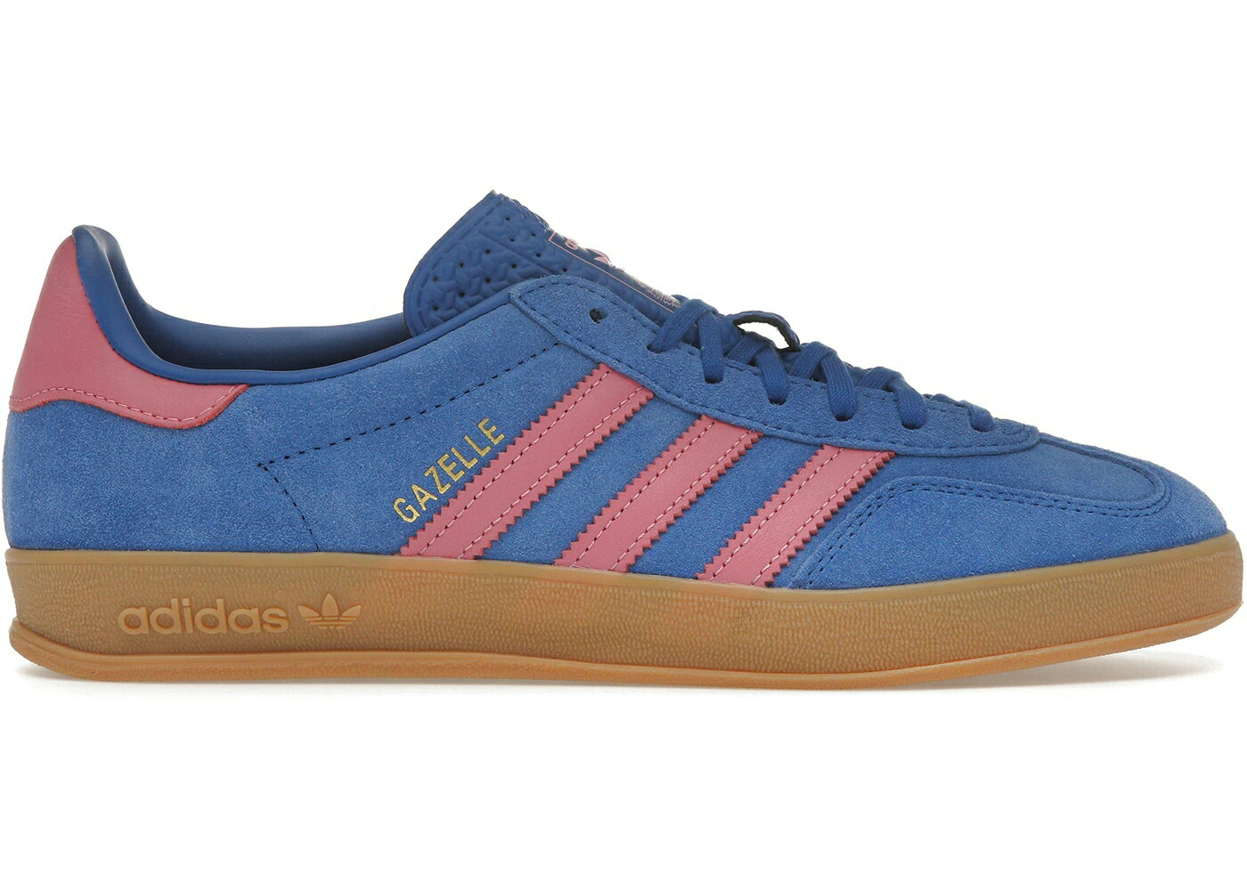 アディダス ガゼル 青色 ブルー ピンク スニーカー メンズ ADIDAS GAZELLE INDOOR BLUE BLISS PINK / BLUE BLISS PINK GUM