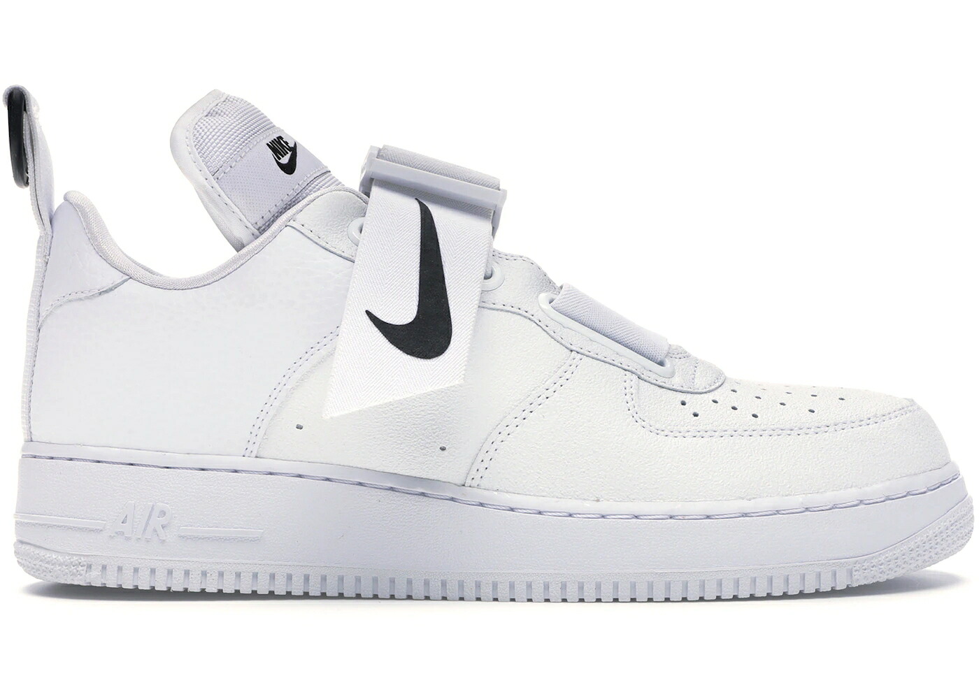 ナイキ 白いこと 白いこと 黒いこと 黒いこと 空軍 スニーカー メンズ NIKE AIR FORCE 1 UTILITY WHITE BLACK SOLE / WHITE BLACK
