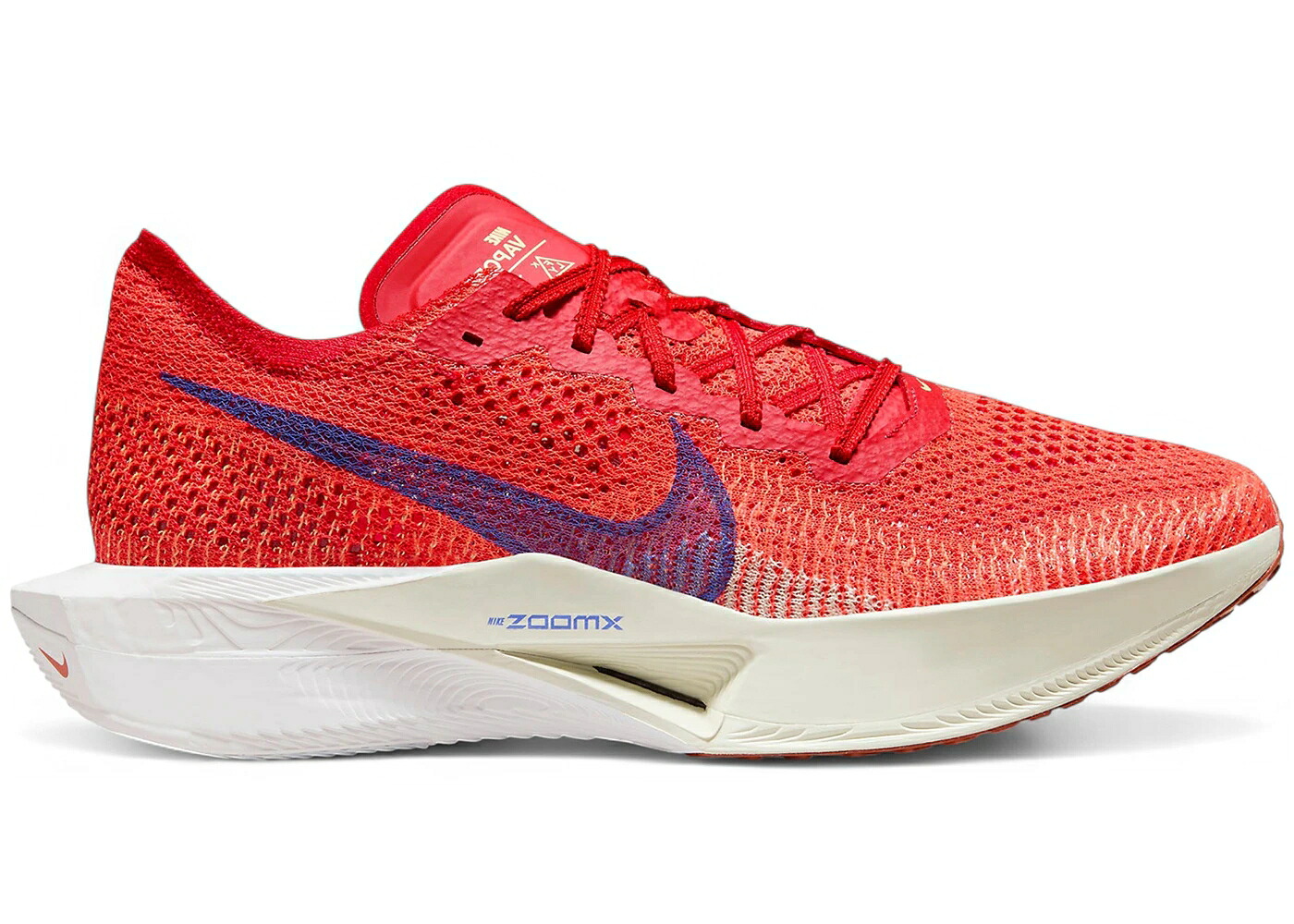 ナイキ 赤 レッド 青色 ブルー スニーカー メンズ NIKE ZOOMX VAPORFLY 3 UNIVERSITY RED BLUE JOY / UNIVERSITY RED SEA GLASS MELON