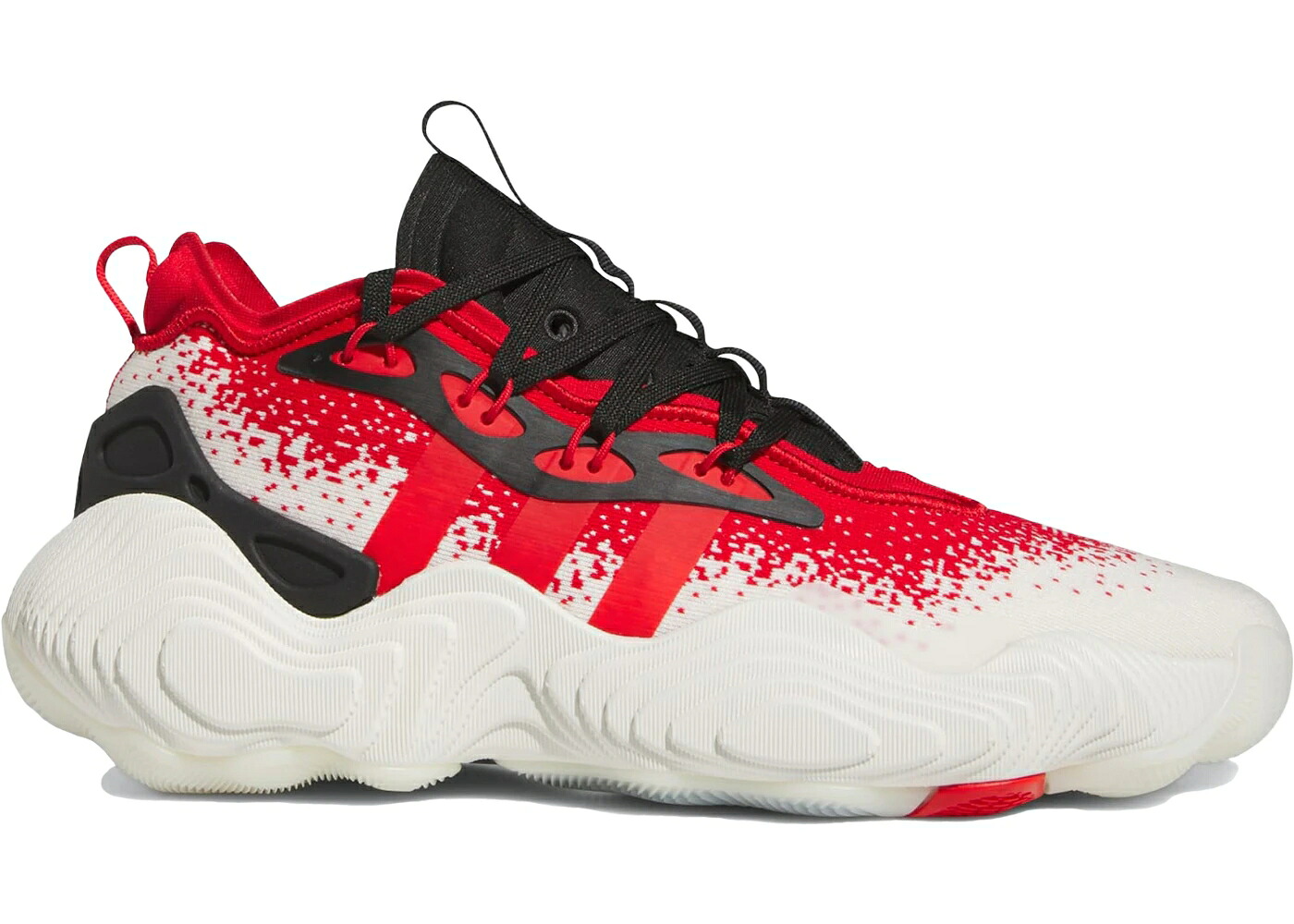 アディダス 白いこと 白いこと 赤 赤いこと 黒いこと 黒いこと 中核グループ スニーカー メンズ ADIDAS TRAE YOUNG 3 OFF WHITE VIVID RED BLACK / OFF WHITE VIVID RED CORE BLACK