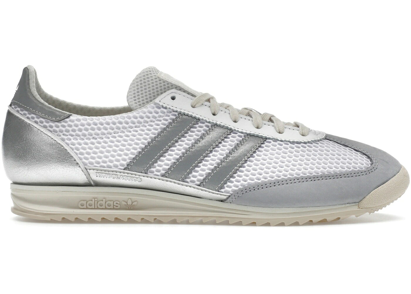 アディダス 緑 緑であること しろがね色 しろがね色 皮膚軟化剤 スニーカー メンズ ADIDAS SL 72 OG KITH GREEN METALLIC SILVER / GREEN METALLIC SILVER CREAM