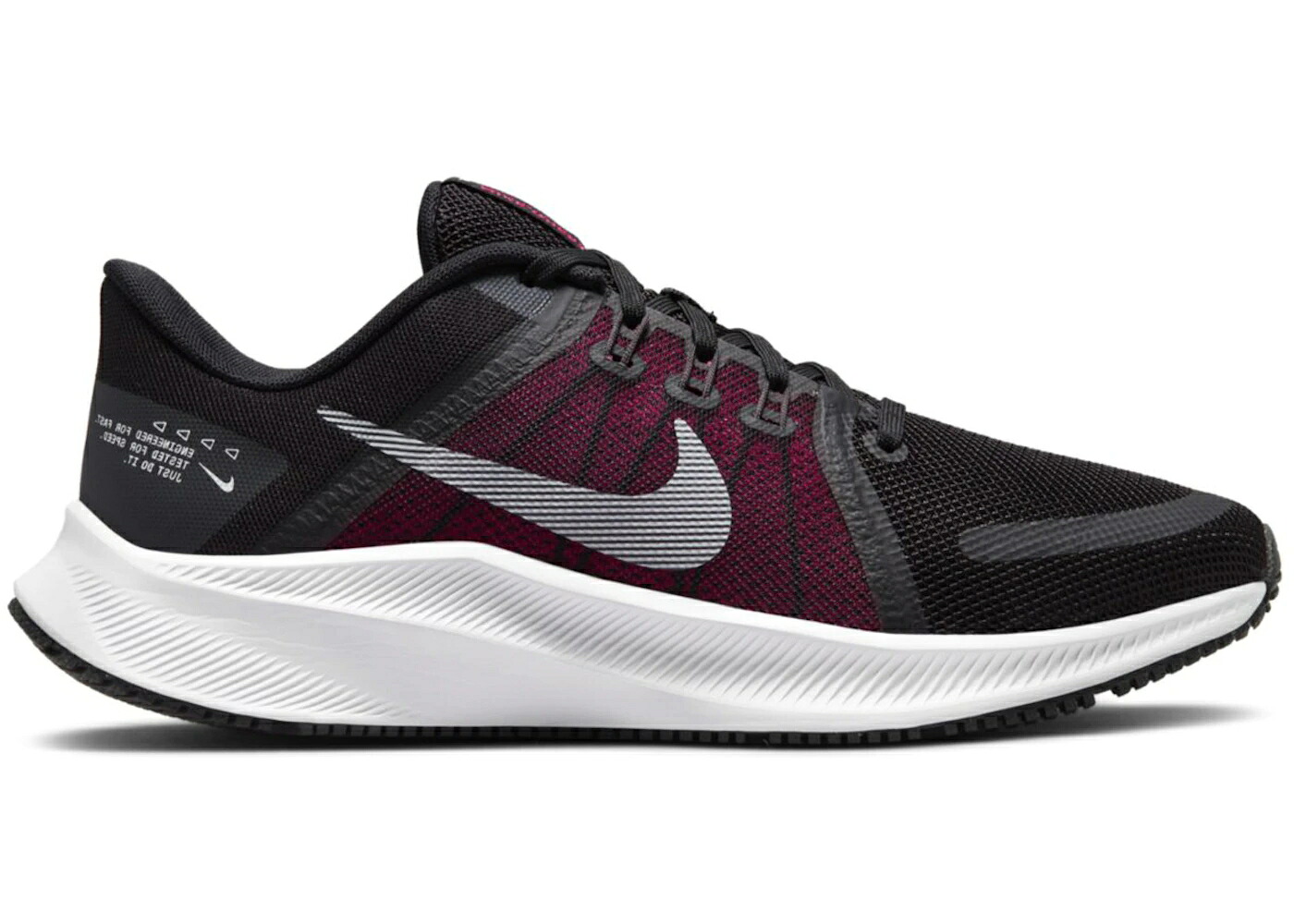 ナイキ 黒色 ブラック ピンク 灰色 グレー WOMEN'S スニーカー レディース NIKE QUEST 4 BLACK HYPER PINK (WOMEN'S) / BLACK HYPER PINK DARK SMOKE GREY