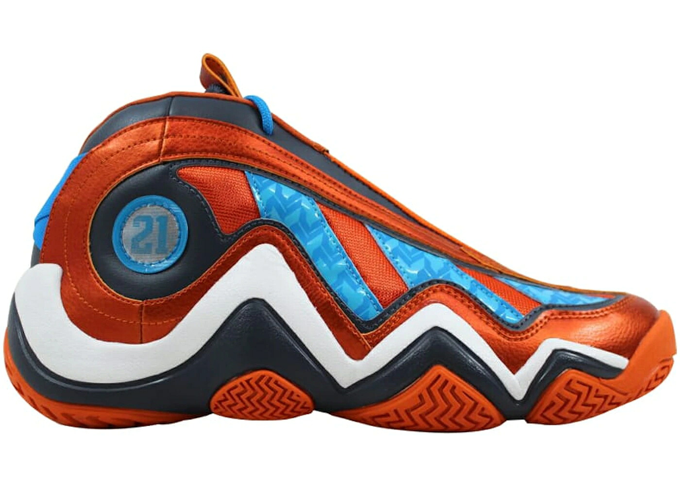 アディダス クレイジー 橙 オレンジ 青色 ブルー スニーカー メンズ ADIDAS CRAZY 97 NYC IMAN SHUMPERT / ORANGE BLUE|スニケス