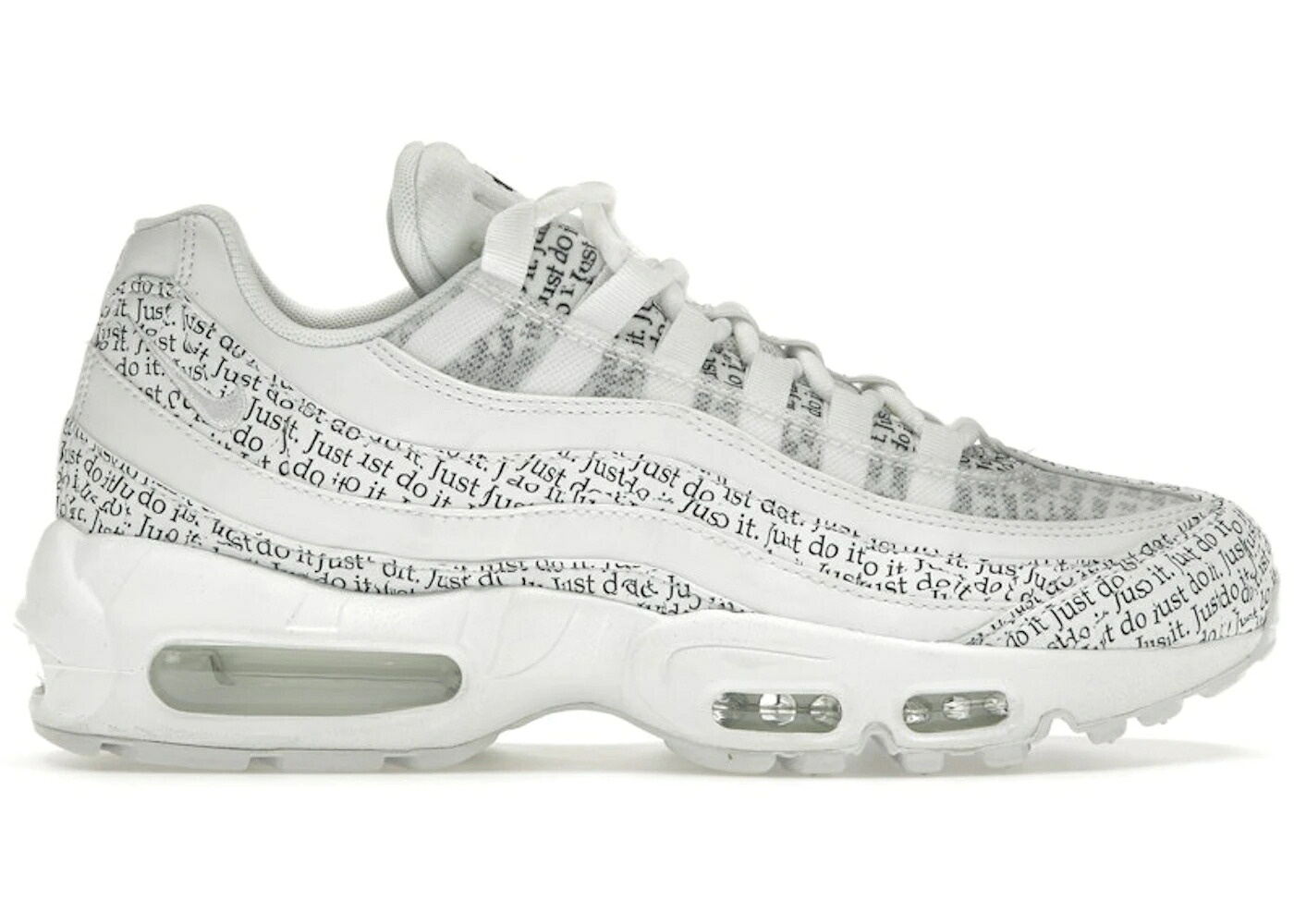 ナイキ マックス 白色 ホワイト 黒色 ブラック エアマックス スニーカー メンズ NIKE AIR MAX 95 JUST DO IT PACK WHITE / WHITE WHITE WHITE BLACK TOTAL