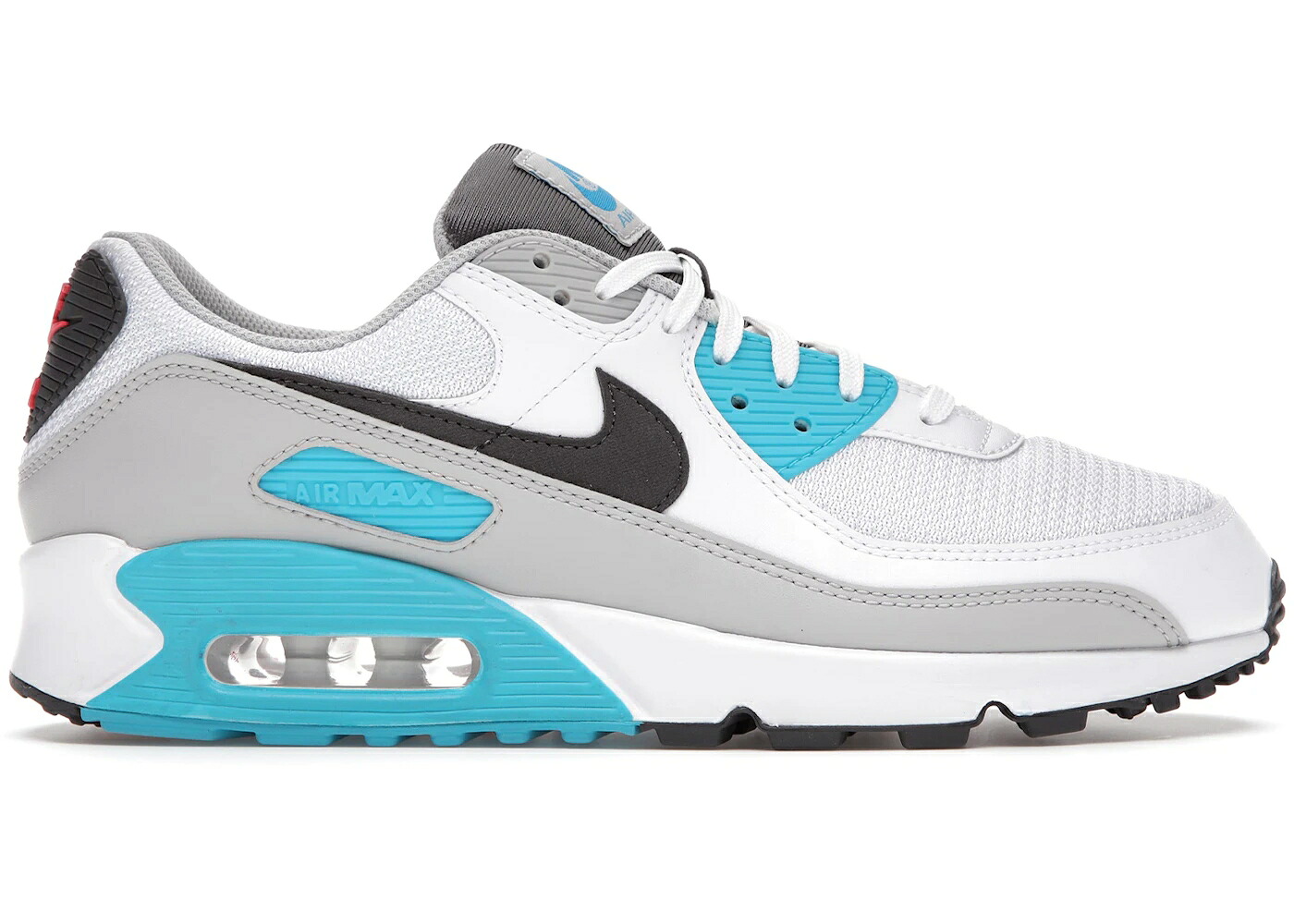 ナイキ マックス 青色 ブルー フュージョン 赤 レッド エアマックス スニーカー メンズ NIKE AIR MAX 90 CHLORINE BLUE / CHLORINE BLUE FUSION RED|スニケス