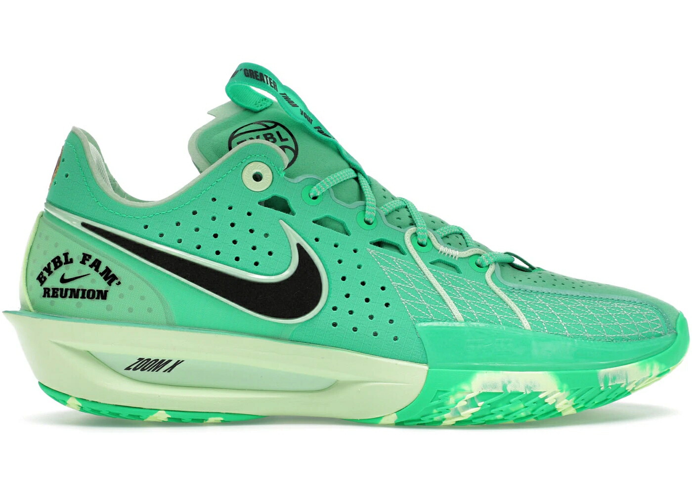 ナイキ 望遠レンズ 緑 緑であること ぼうぜん自失 黒いこと 黒いこと スニーカー メンズ NIKE ZOOM GT CUT 3 EYBL / GREEN SHOCK BLACK BARELY VOLT