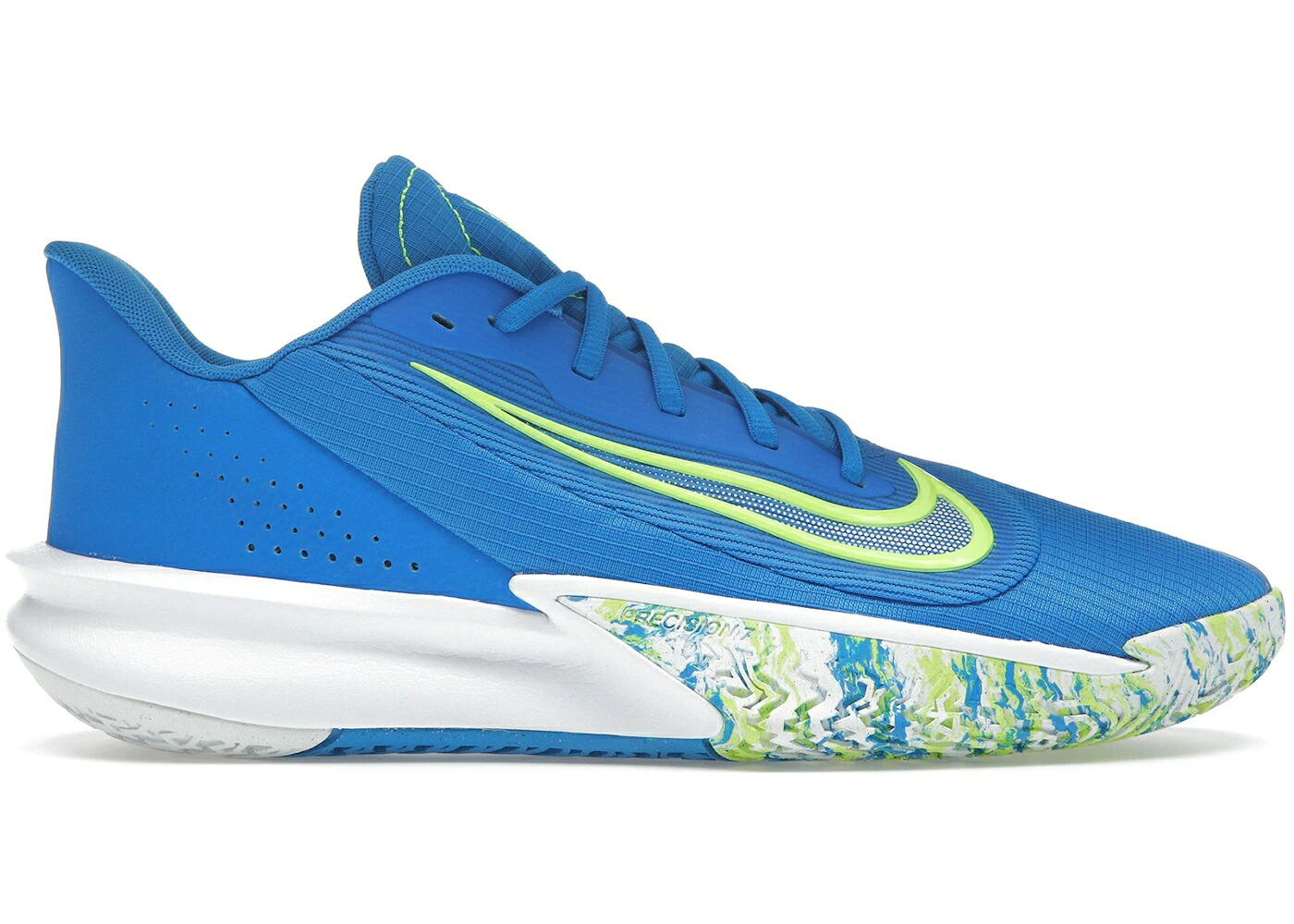 ナイキ 青み 青色 白いこと 白いこと スニーカー メンズ NIKE PRECISION 7 PHOTO BLUE VOLT WHITE / PHOTO BLUE VOLT WHITE