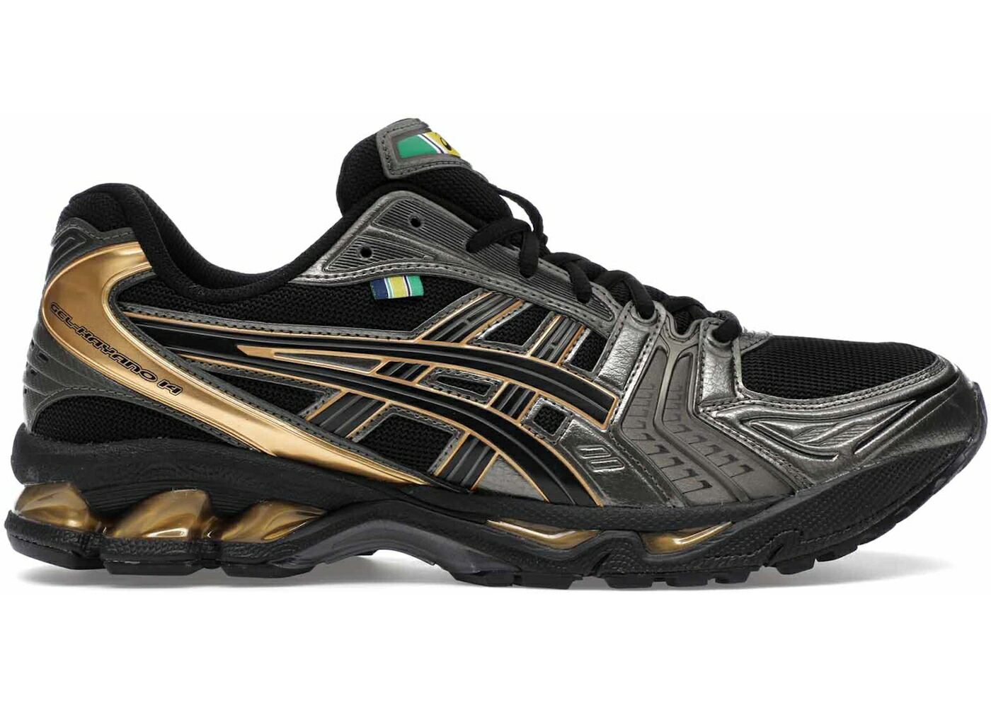 アシックス 黒いこと 黒いこと ゴールド スニーカー メンズ ASICS GEL-KAYANO 14 SENNA LOTUS / BLACK METALLIC GOLD