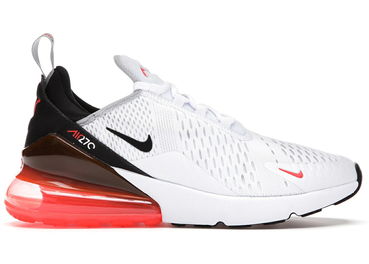 ナイキ マックス クリムゾン 黒色 ブラック 白色 ホワイト 灰色 グレー エアマックス スニーカー メンズ NIKE AIR MAX 270 BRIGHT CRIMSON BLACK / WHITE WOLF GREY BRIGHT CRIMSON
