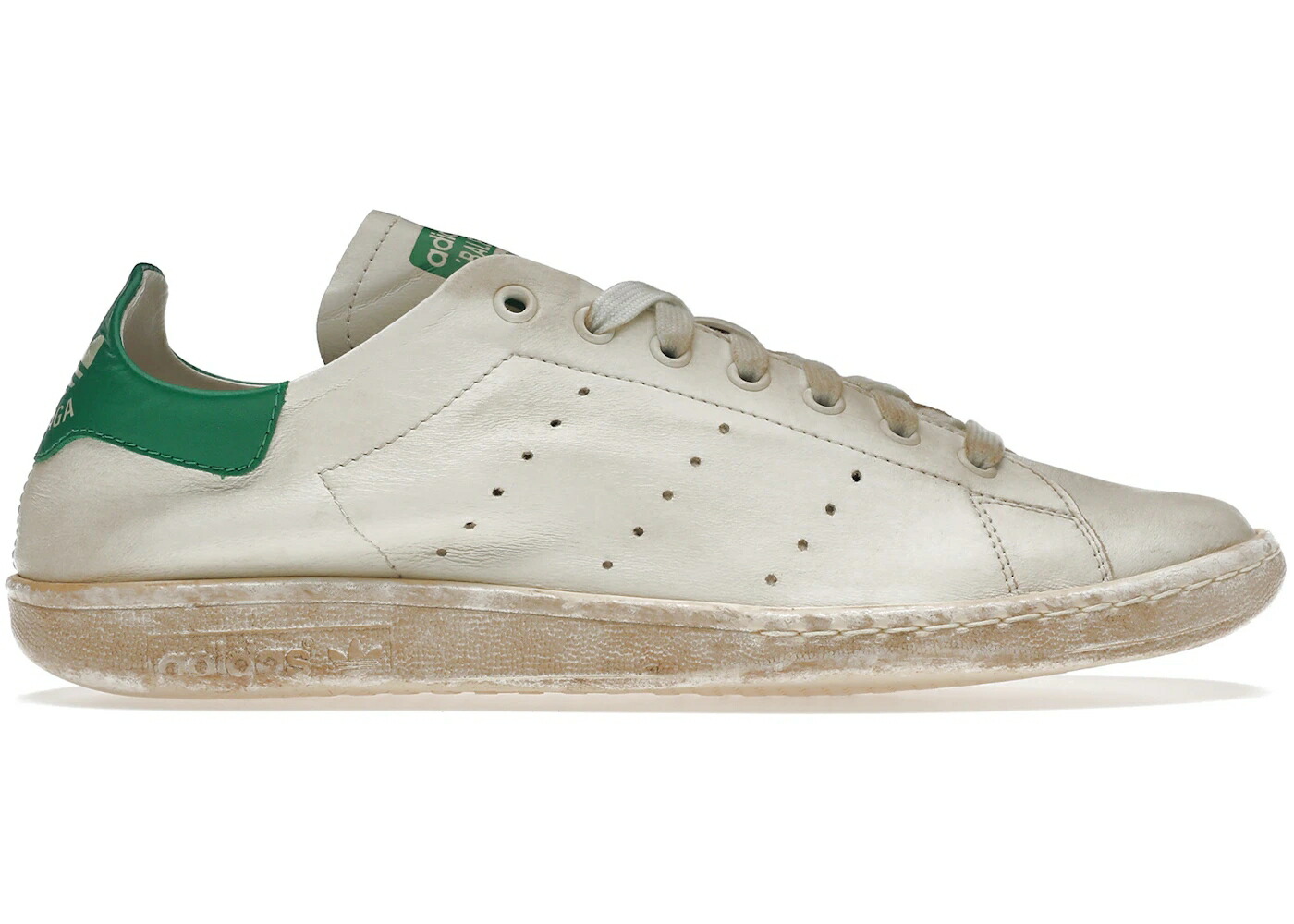 バレンシアガ アディダス 白色 ホワイト 緑 グリーン スタンスミス スニーカー メンズ BALENCIAGA X ADIDAS STAN SMITH WORN-OUT WHITE GREEN / WHITE OFF WHITE GREEN