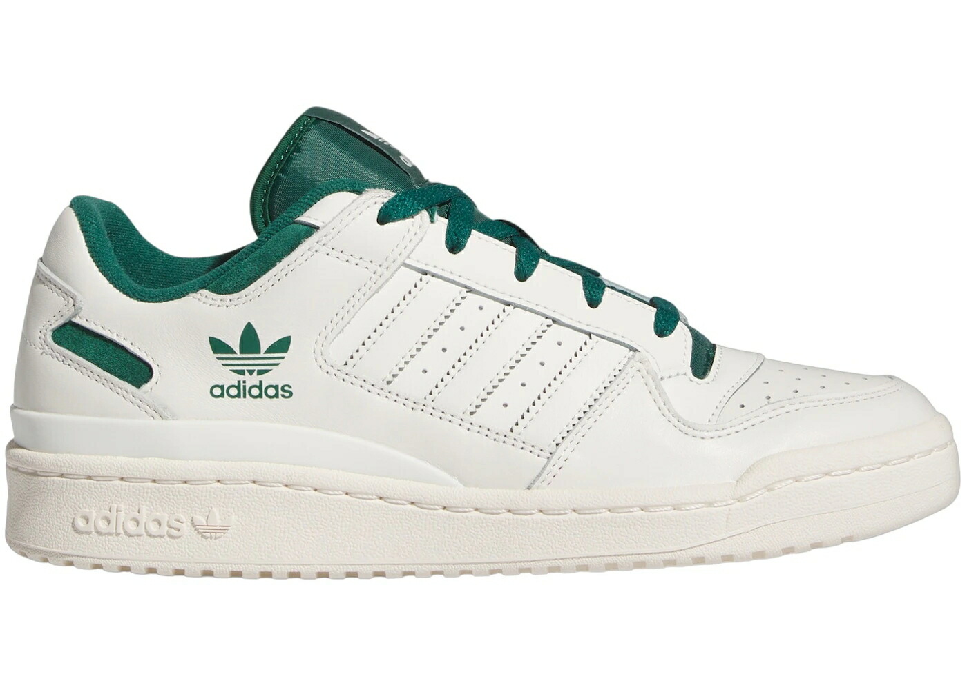 アディダス フォーラム 白色 ホワイト 緑 グリーン クリーム スニーカー メンズ ADIDAS FORUM LOW CL CLOUD WHITE COLLEGIATE GREEN CREAM / CLOUD WHITE COLLEGIATE GREEN
