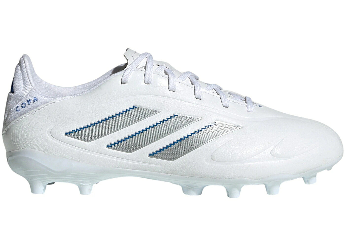 アディダス ピュア 白色 ホワイト 銀色 シルバー ジュニア キッズ ADIDAS COPA PURE 3 LEAGUE FG/MG CLOUD WHITE SILVER METALLIC BRIGHT ROYAL (GS) / CLOUD WHITE SILVER METALLIC ベビー マタニティ スニーカー|スニケス
