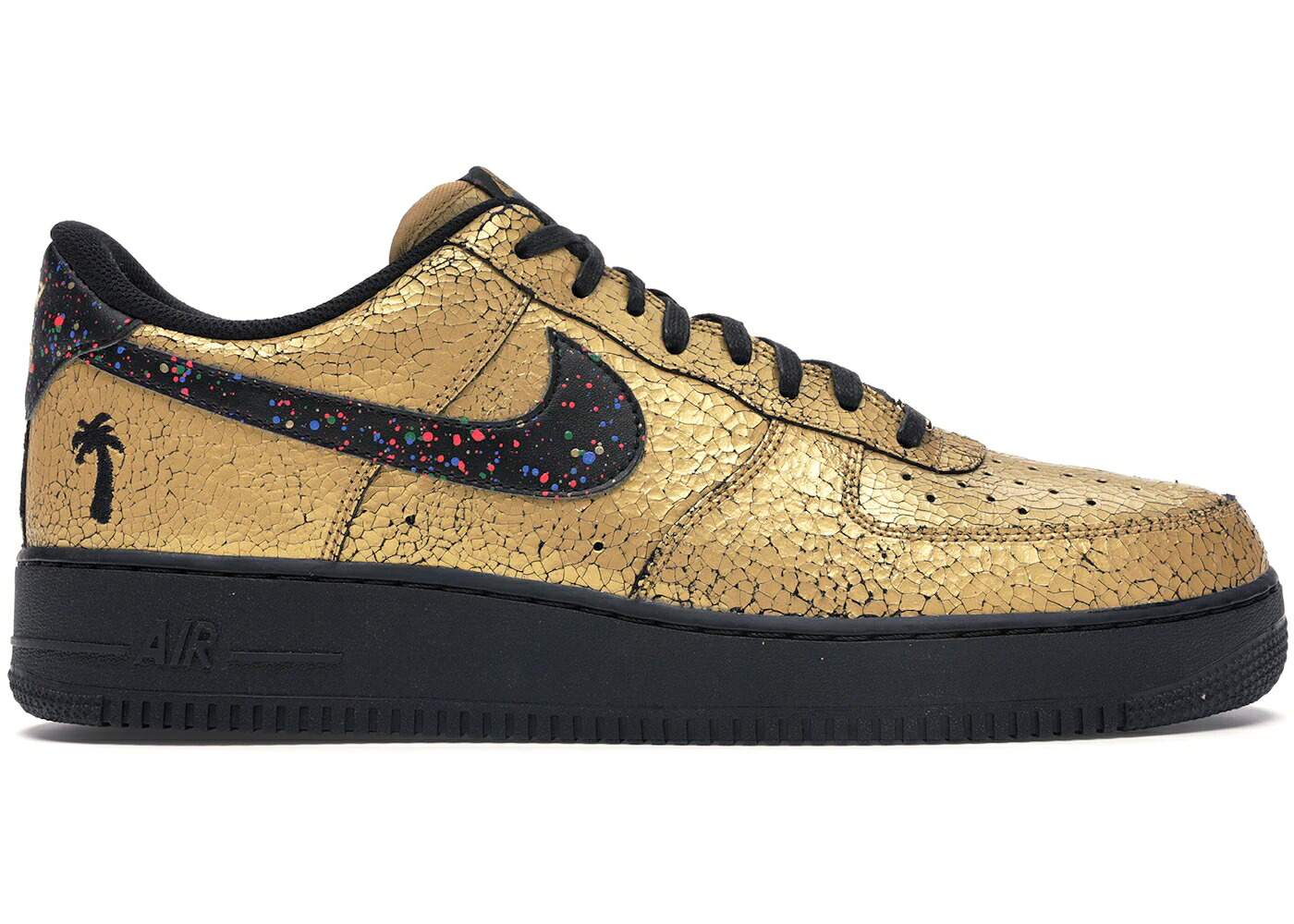 ナイキ トロント ゴールド 黒いこと 黒いこと 赤 赤いこと 空軍 スニーカー メンズ NIKE AIR FORCE 1 LOW CARIBANA FESTIVAL TORONTO / METALLIC GOLD BLACK BLACK RED